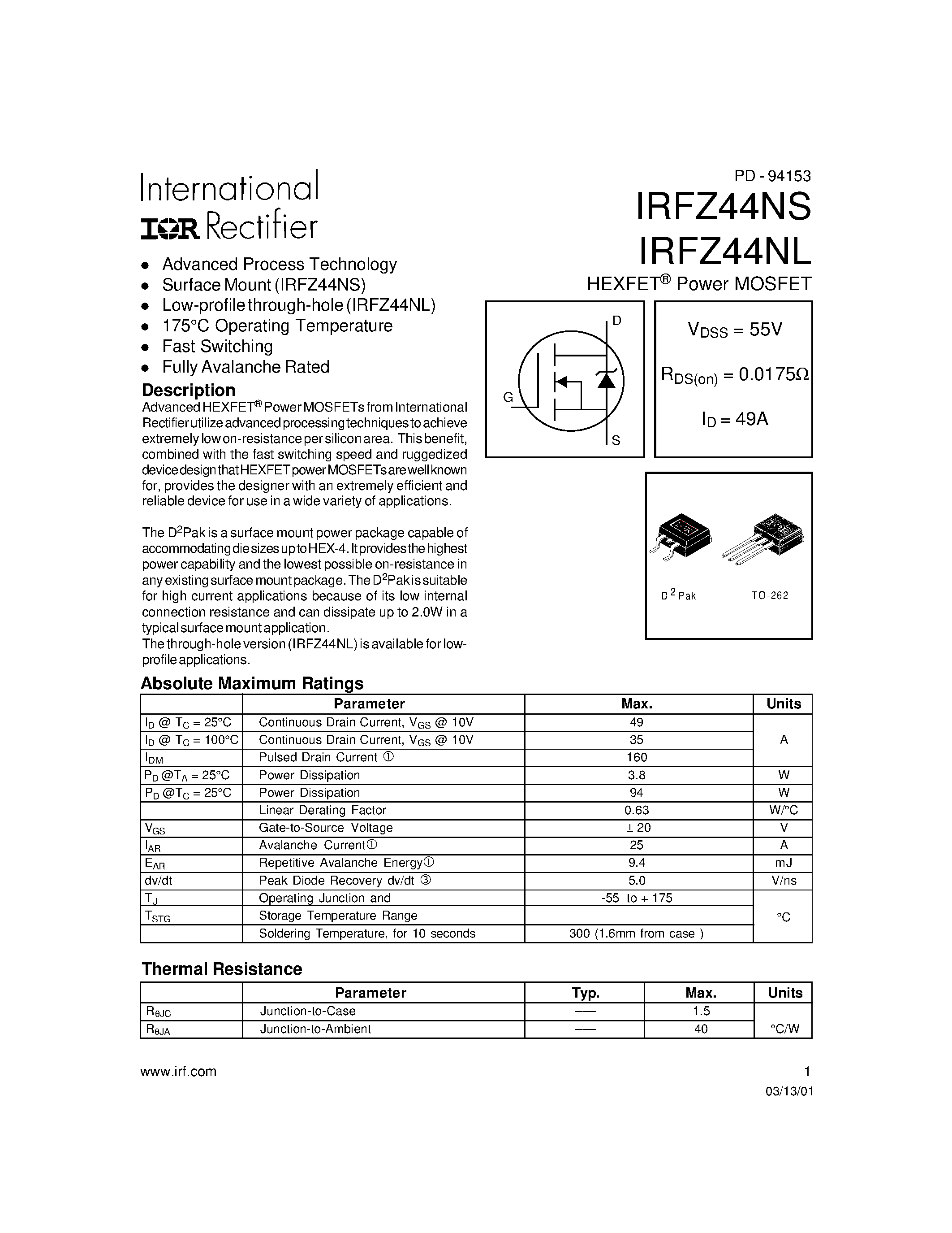 Irfz48n характеристики схема подключения