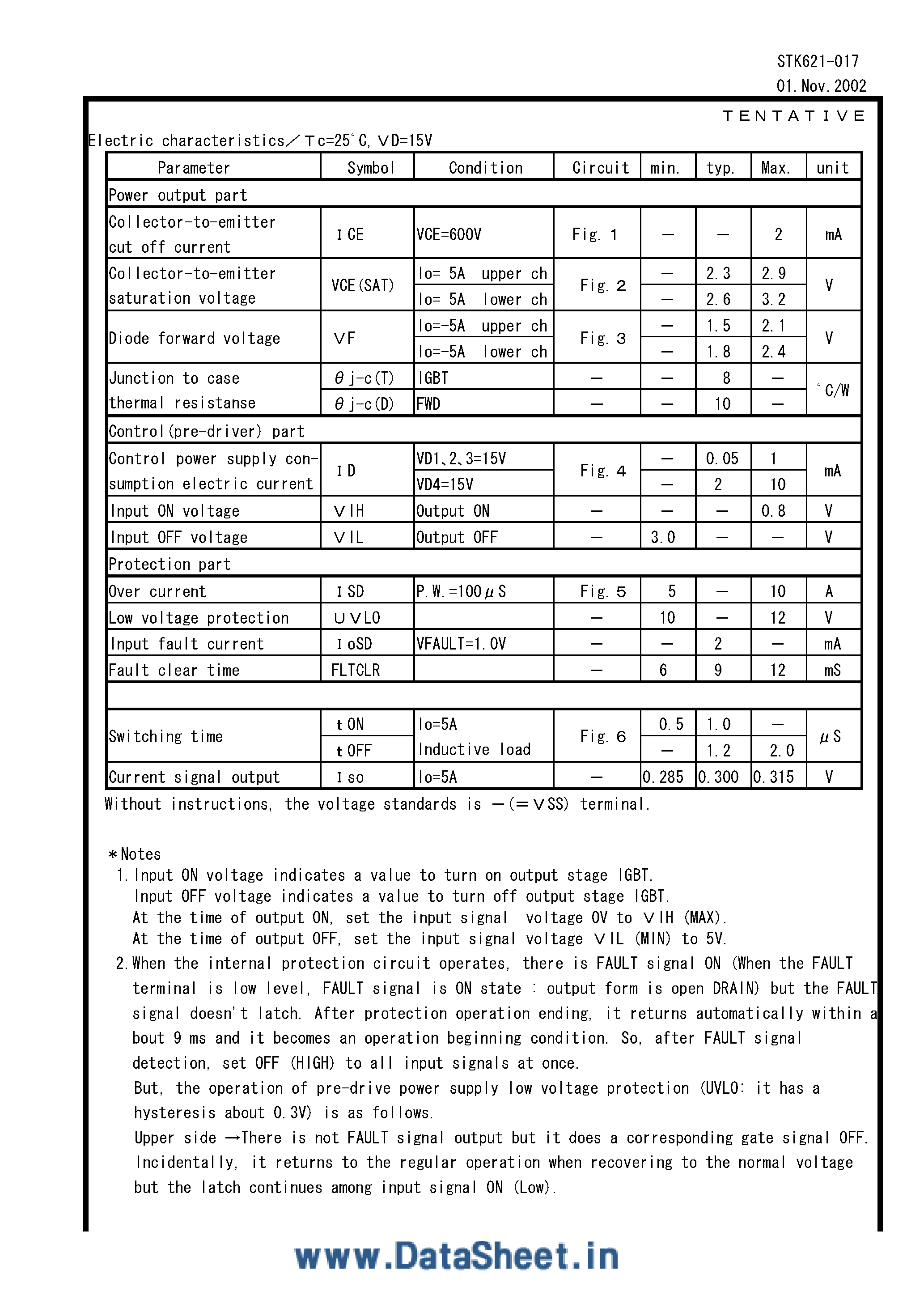 Даташит STK621-017 - STK621-017 страница 2