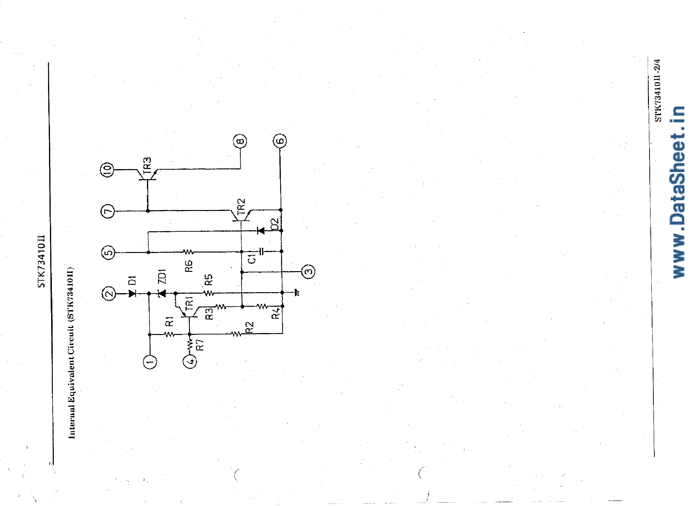 Datasheet STK-73410II - Voltage Regulator for TV/VTR Use page 2