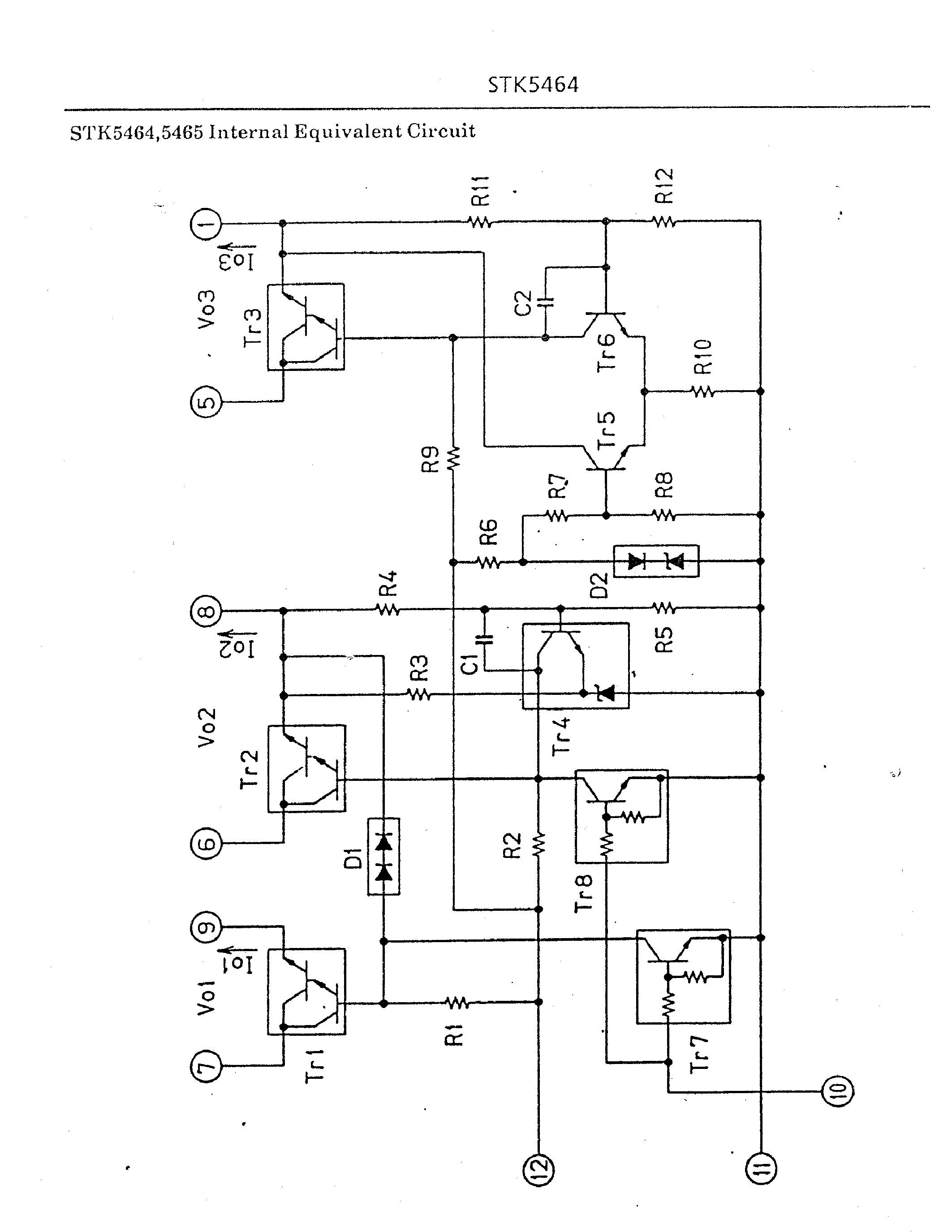 Datasheet STK5464 - Voltage Regulator for VTR page 2