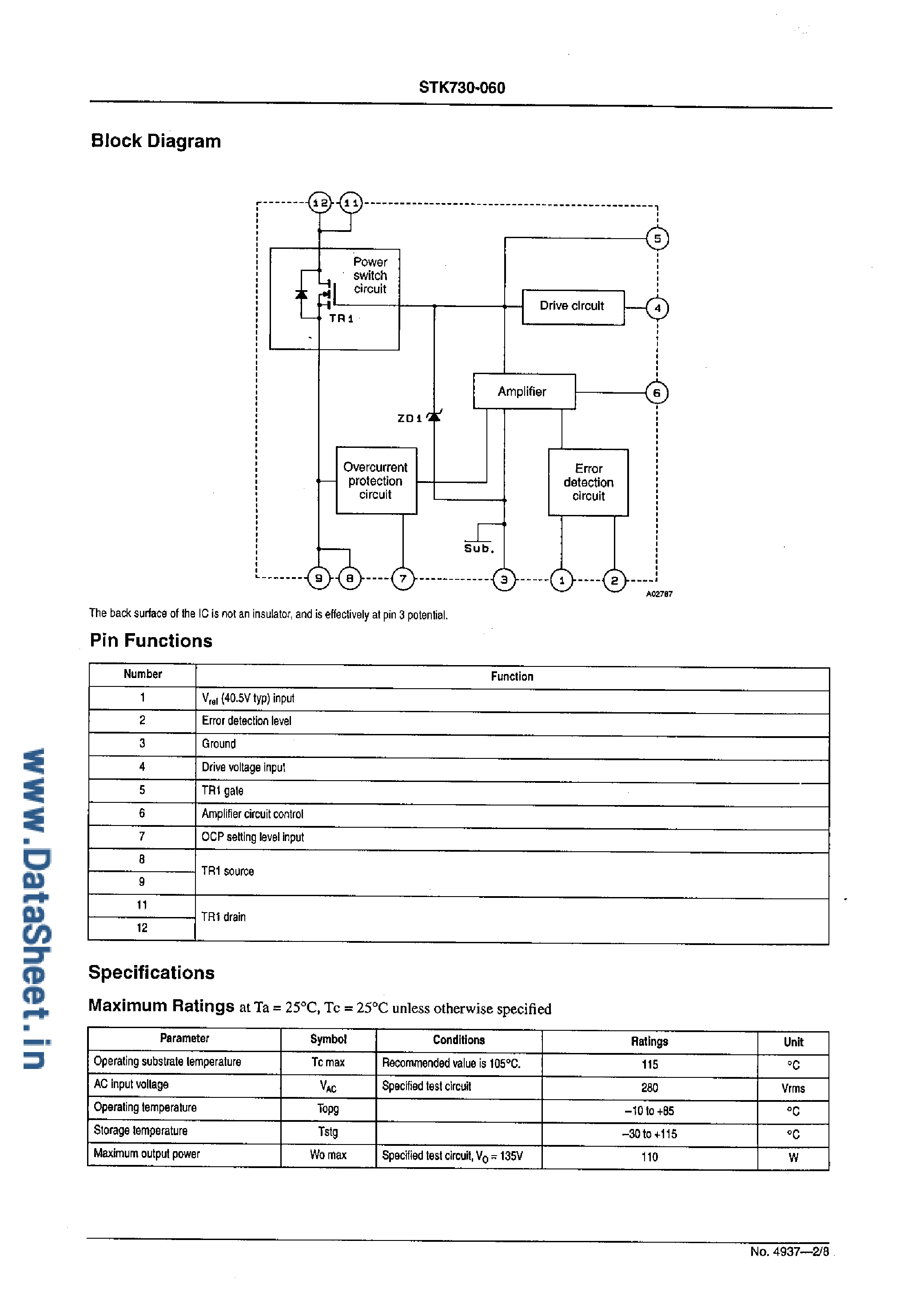 Stk730 080 схема включения