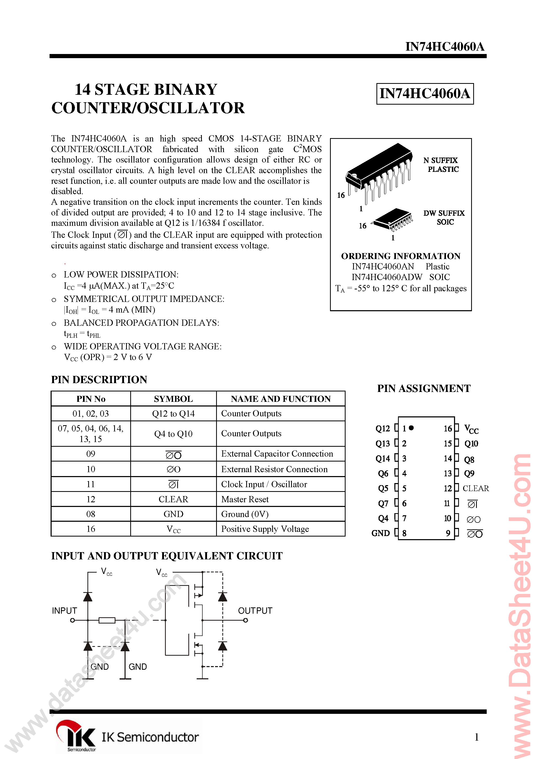 Hc4060 схема включения