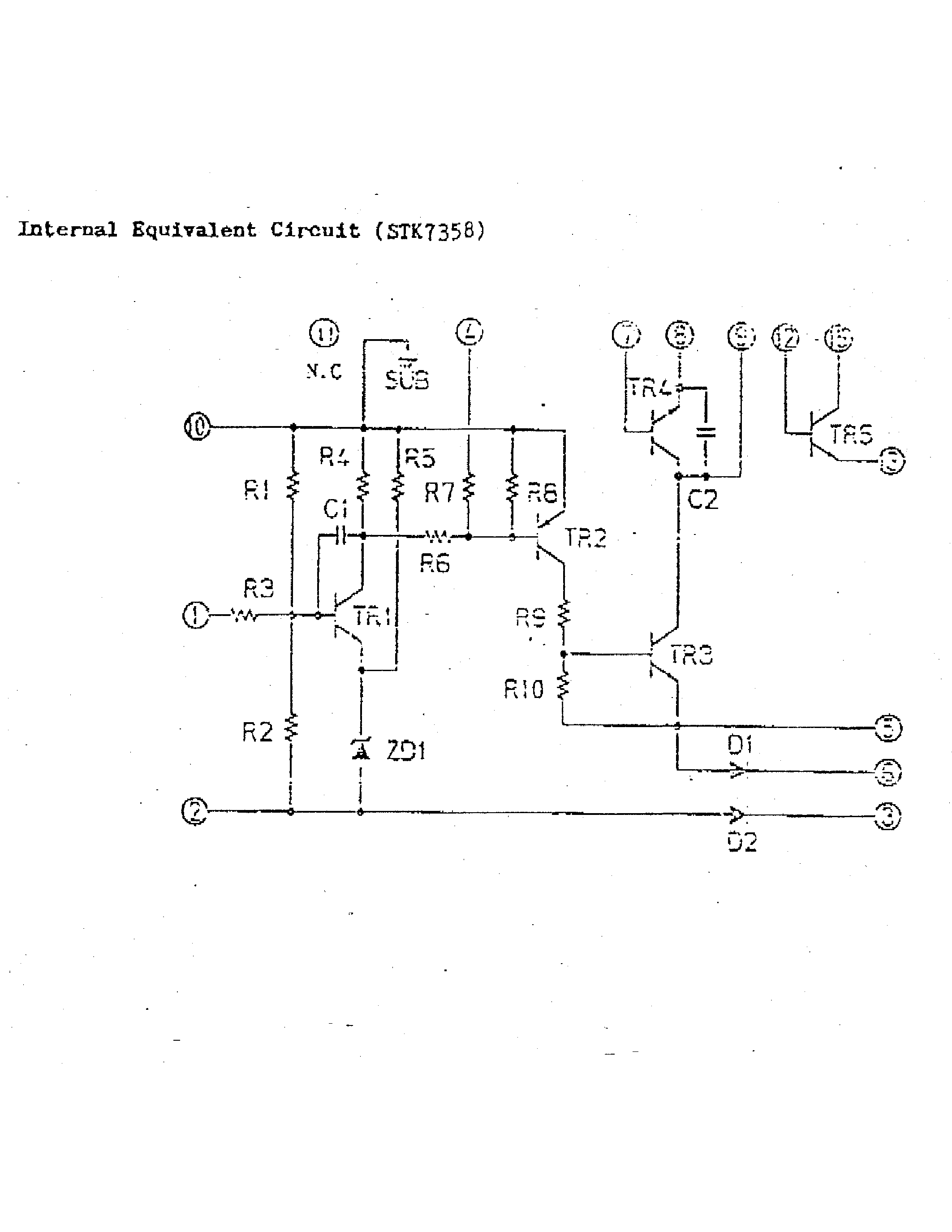 Datasheet STK7358 - Thick Film Hybrid IC page 2