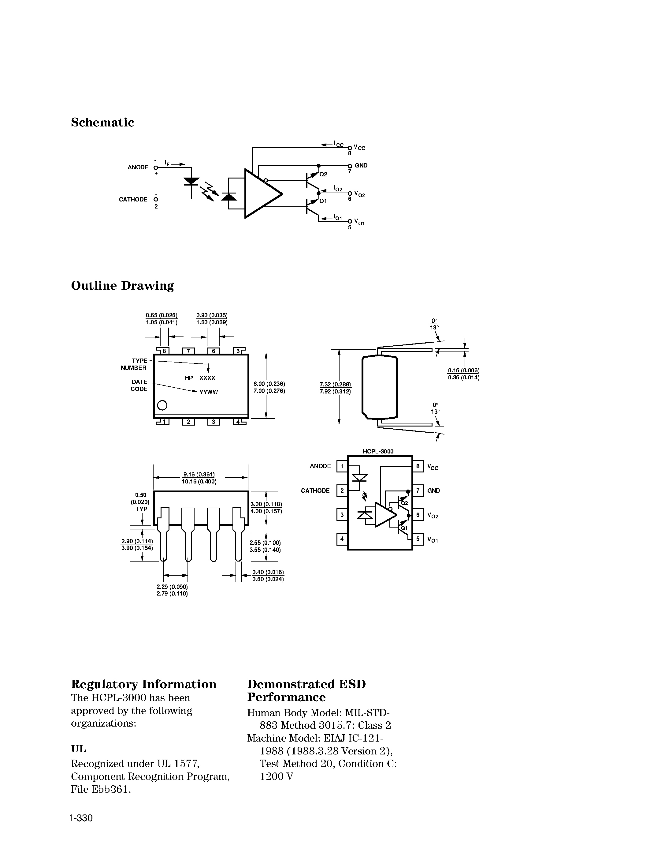 Datasheet HCPL3000 - Search -----> HCPL-3000 page 2