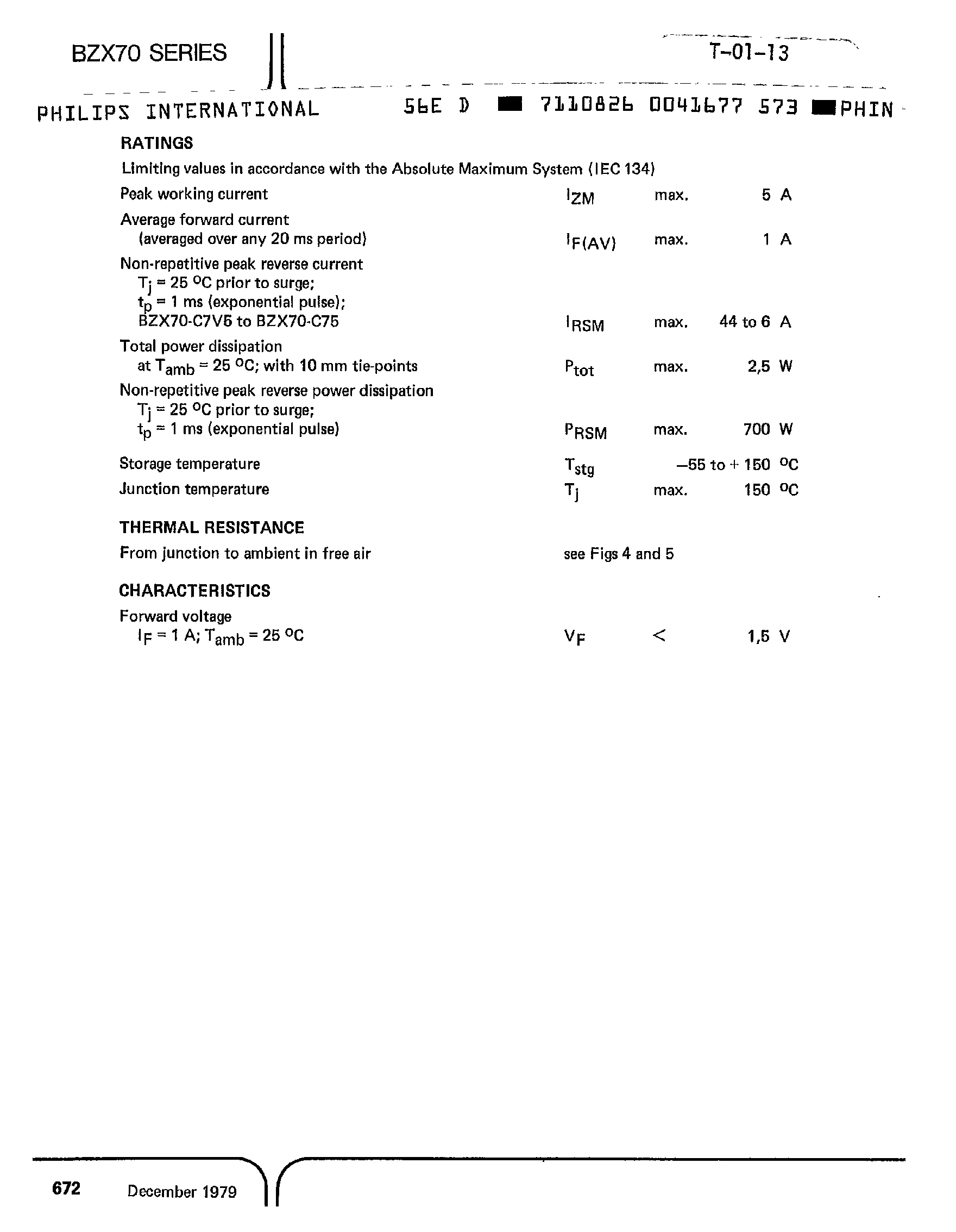 Datasheet BZX70C10 - (BZX70 Series) Regulator Diodes page 2