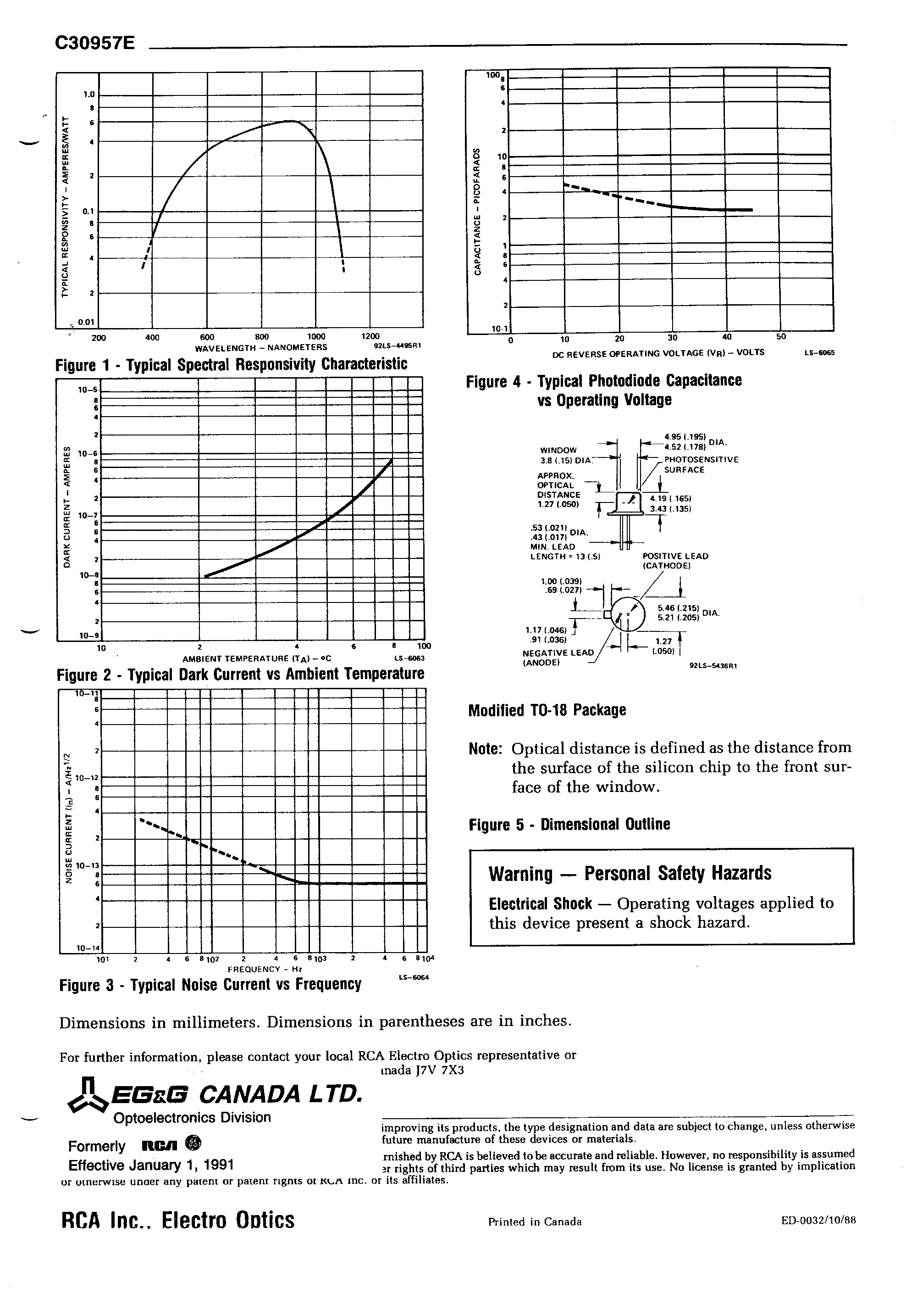 Даташит C30957E - N TYPE SILICON P- I - N PHOTODETECTOR страница 2