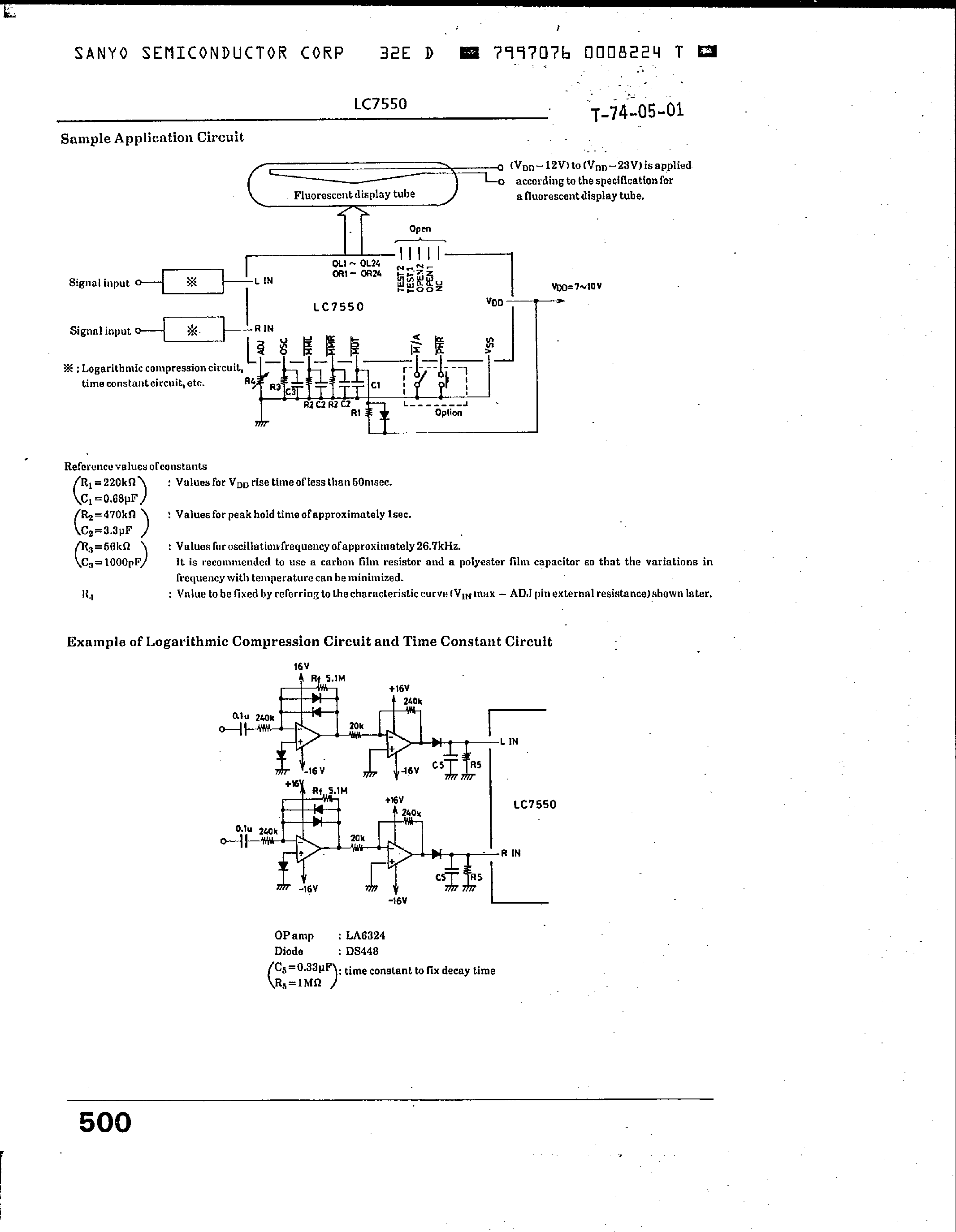 Даташит LC7550 - Level Meter страница 2