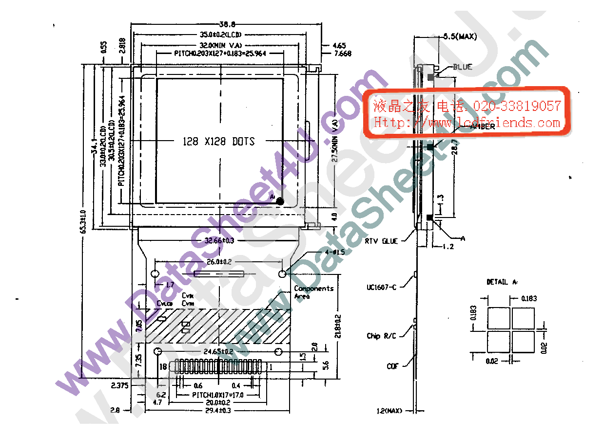 Даташит TM128128A-F - LCD_Module страница 1