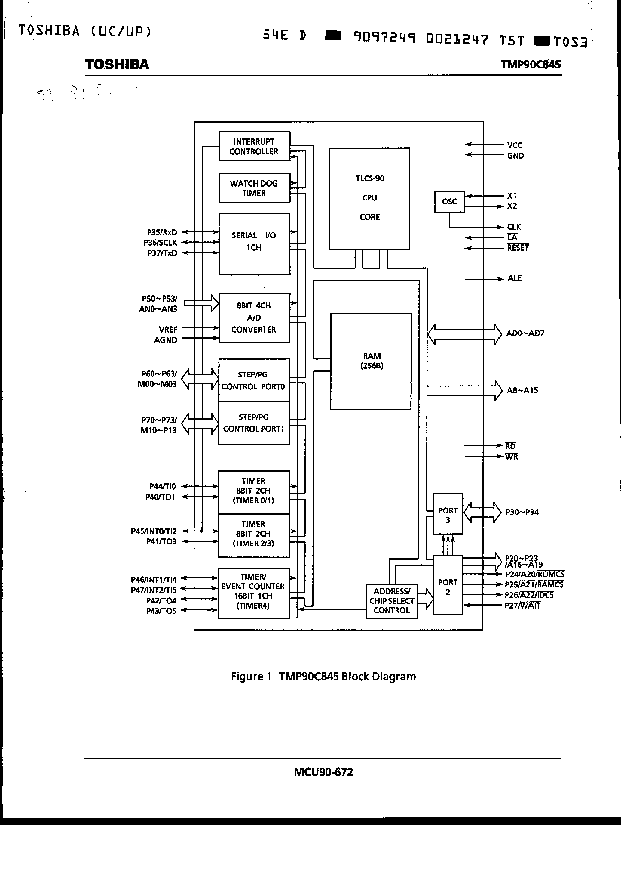 Даташит TMP90C845F - CMOS 8-Bit Microcontrollers страница 2