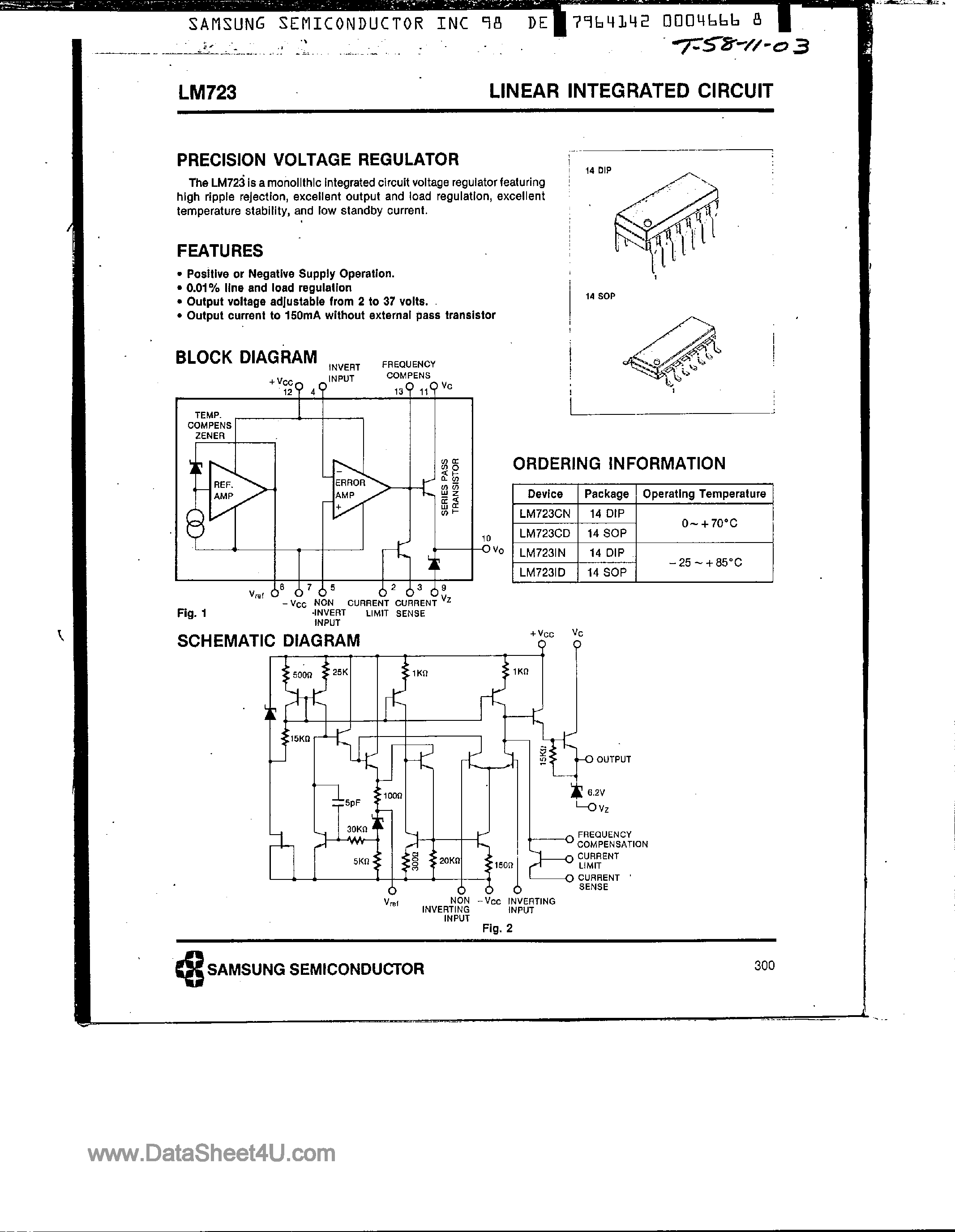 Lm723 схема подключения