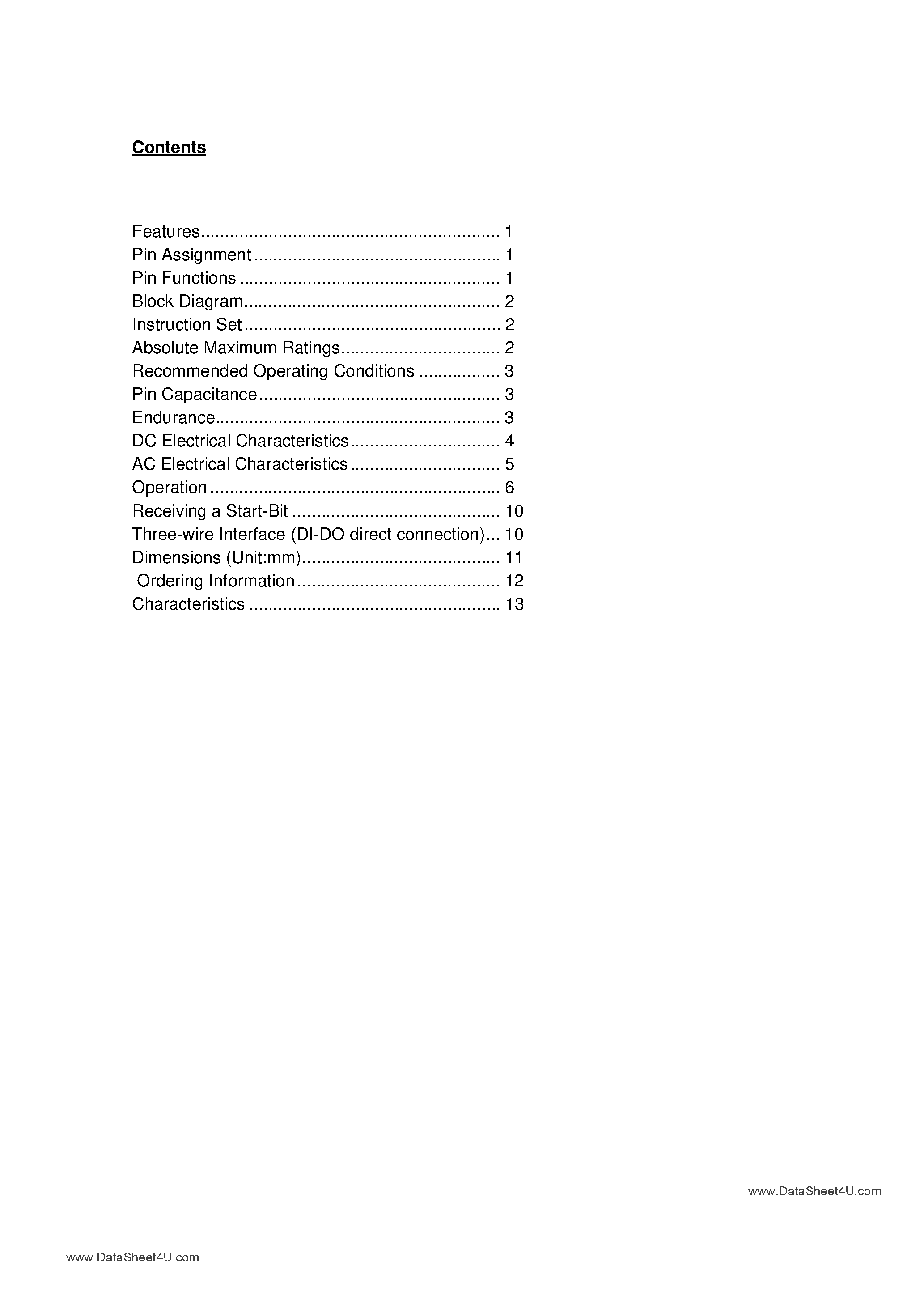 Datasheet S-29530A - CMOS Serial EPROM page 1