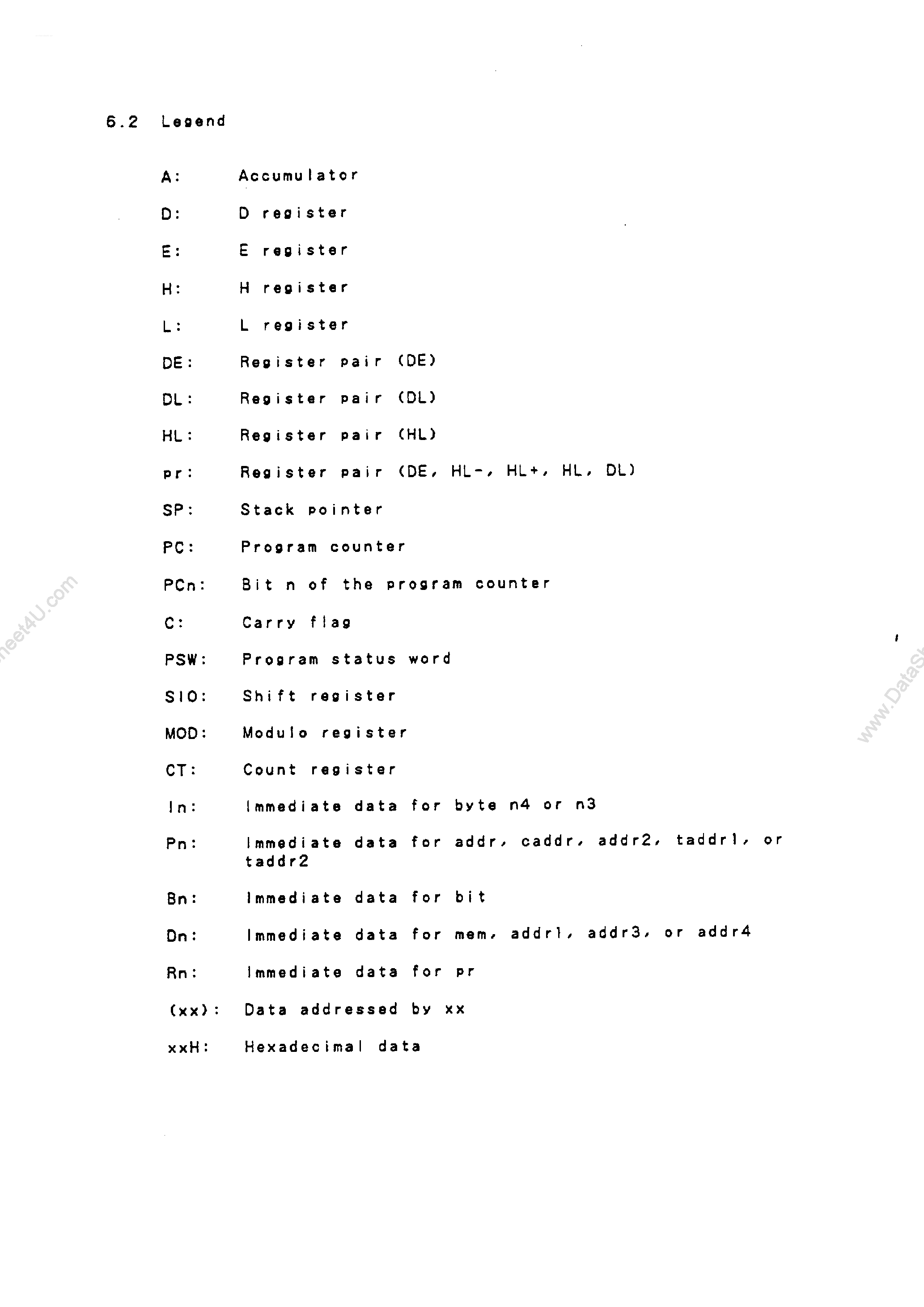 Datasheet UPD7502 - (UPD7502 / UPD7503) 4-Bit CMOS Microcomputers page 2