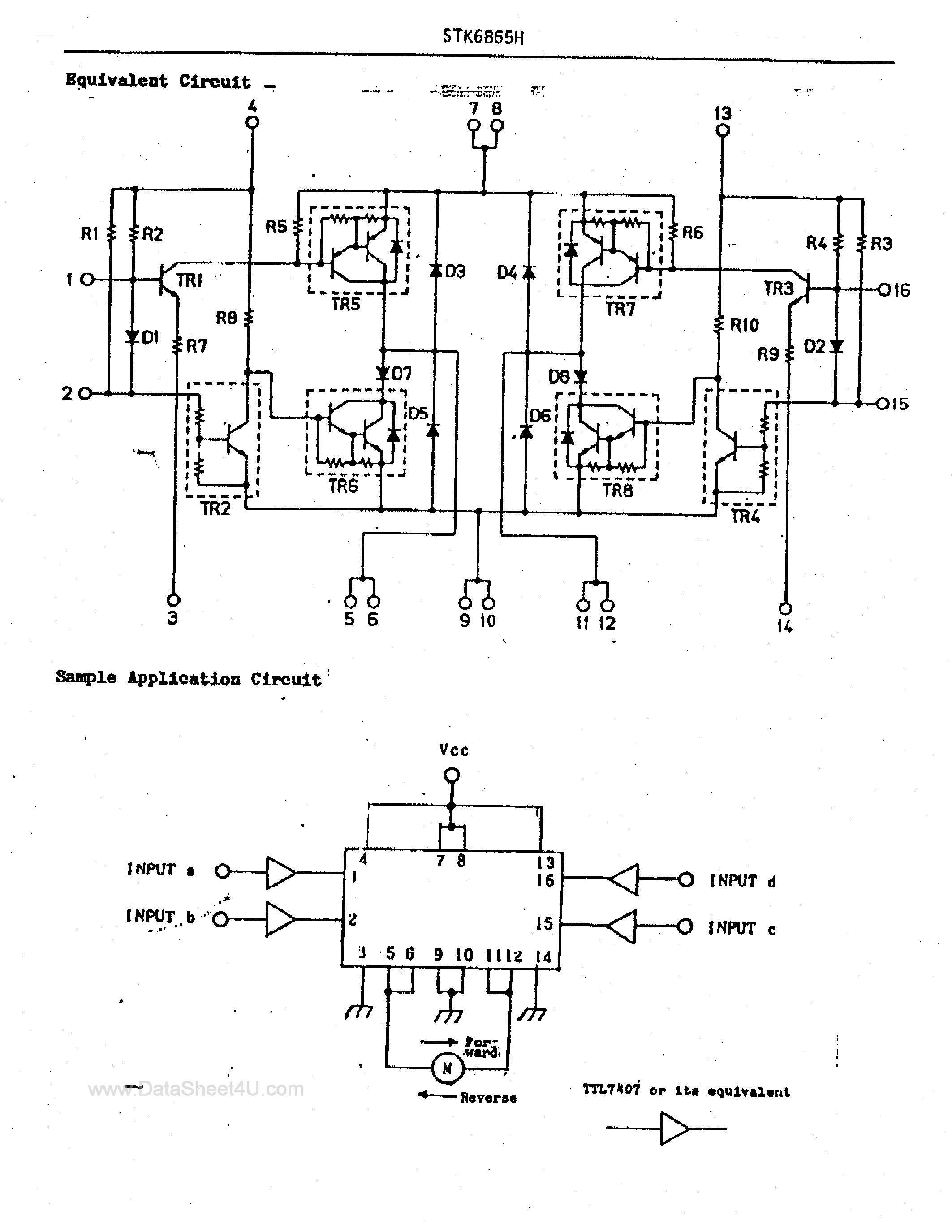 Datasheet STK6865H - THICK FILM HYBRID IC BIDIRECTIONAL MOTOR DRIVER WITH BRAKE FUNCTION page 2