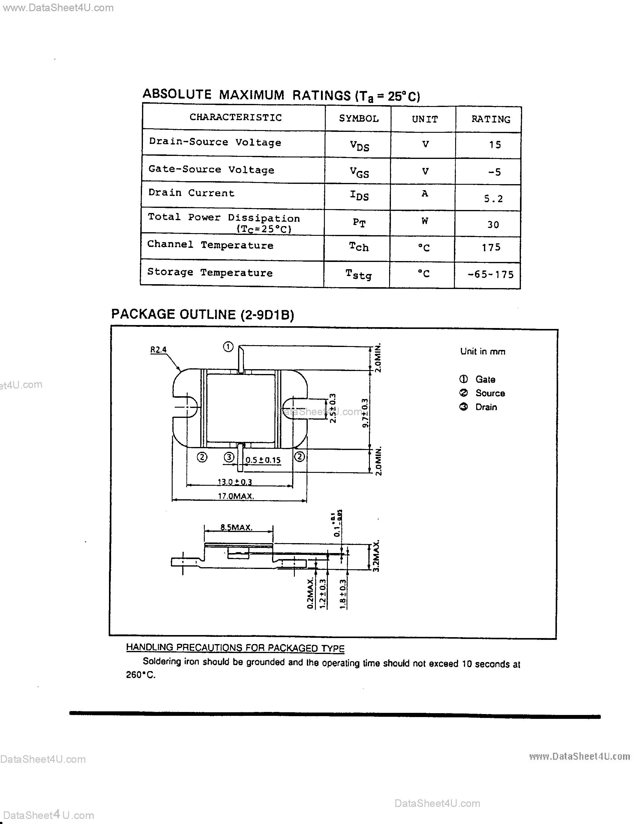 Даташит TIM1414-4-252 - Microwave Power GaAs FET страница 2