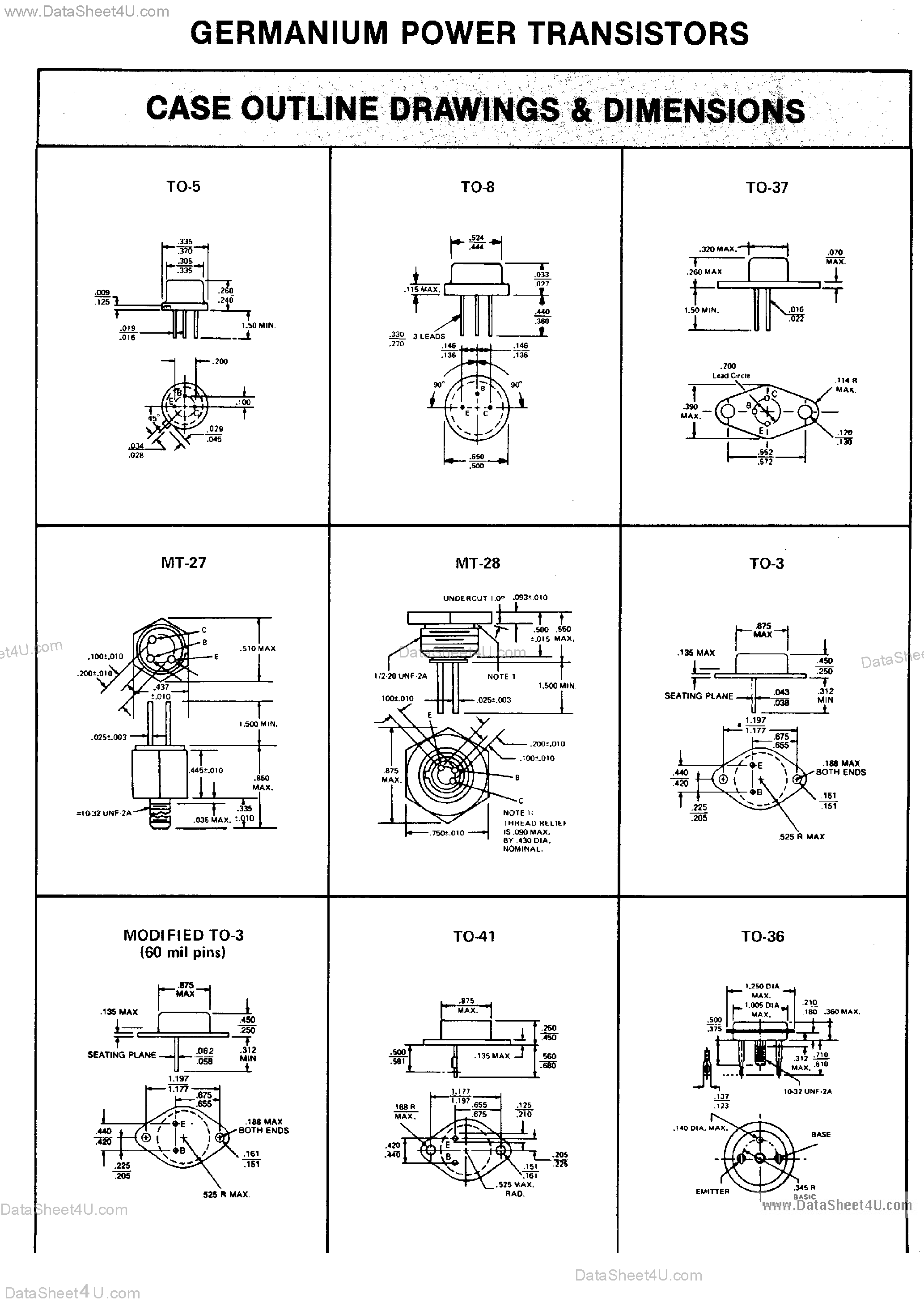 Datasheet 2N1546 - Power Transistors page 2