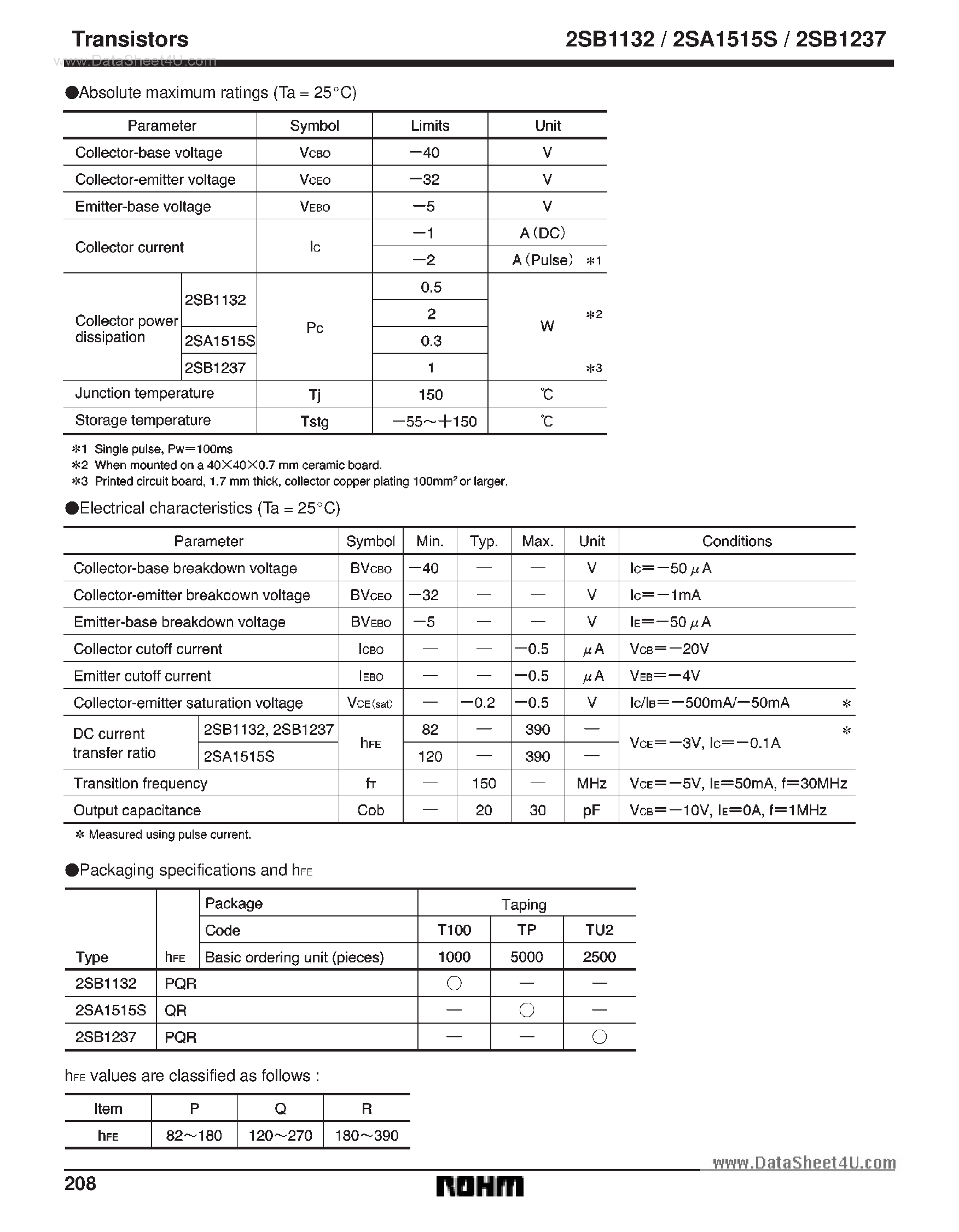 Даташит на микросхему B1237 страница 2 Даташит B1237 - Search -----> 2SB1237 страница 2