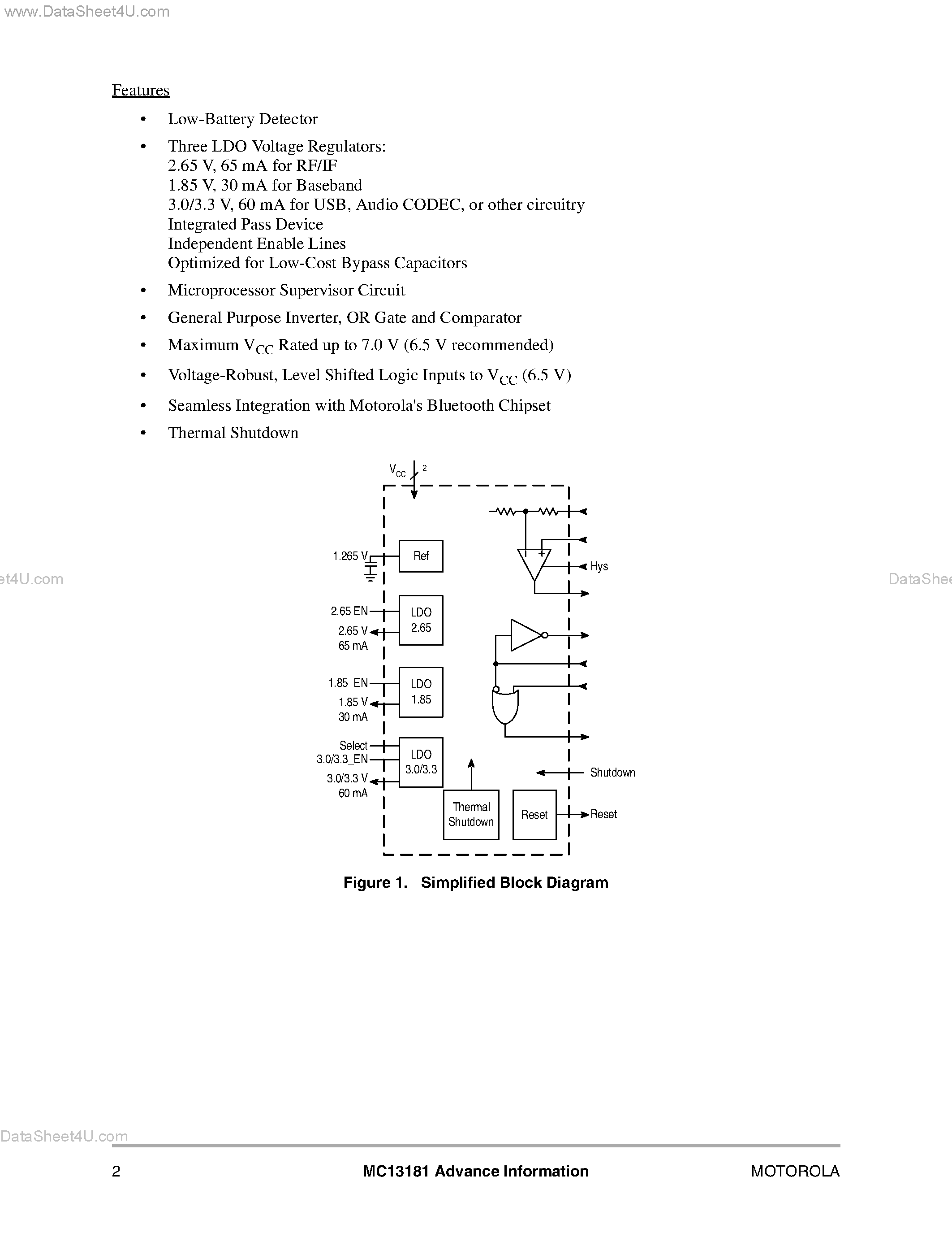 Даташит MC13181 - Wireless Power Management Integrated Circuit страница 2