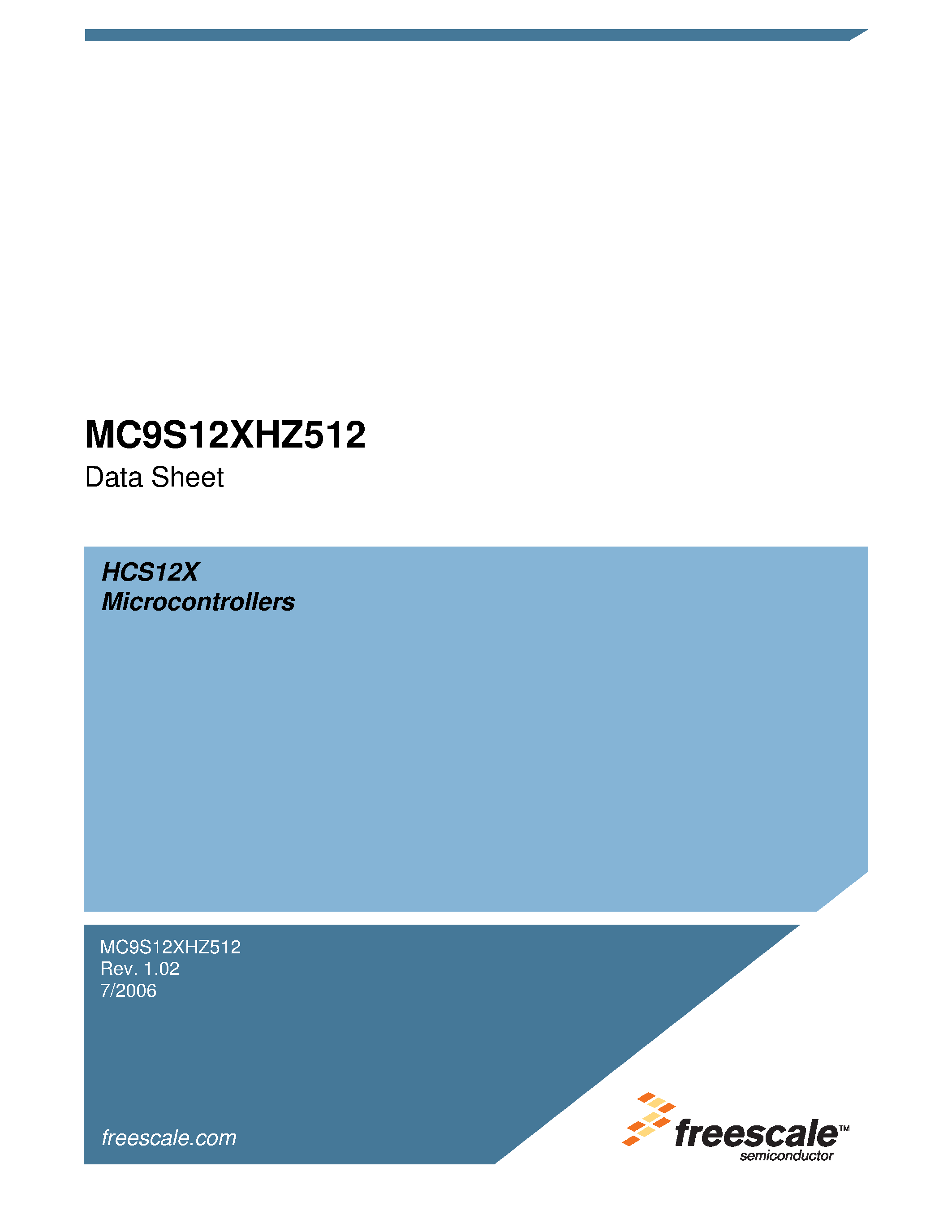 Datasheet MC9S12XHZ512 - Microcontroller page 1