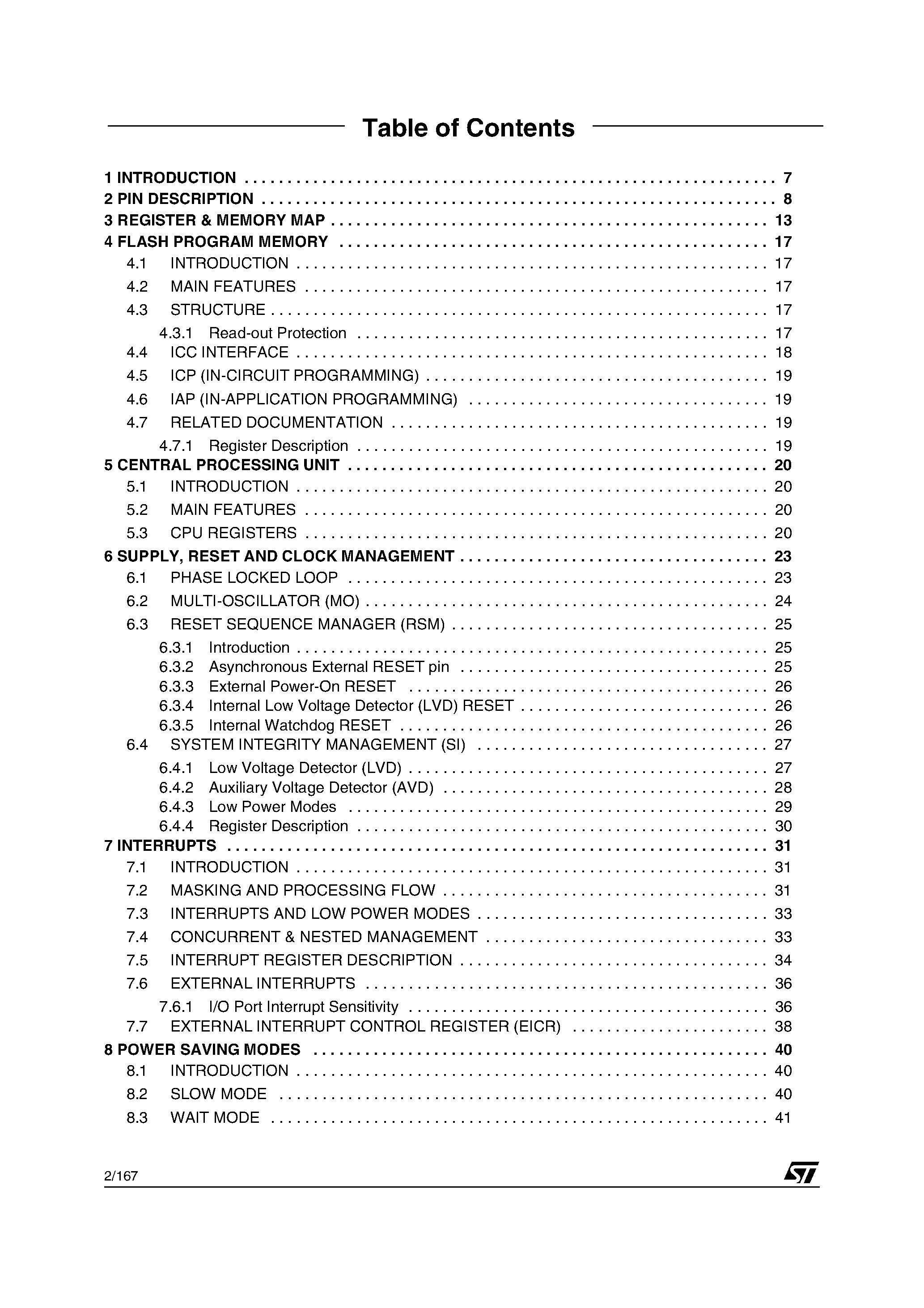 Даташит ST72324B - 5V RANGE 8-BIT MCU страница 2