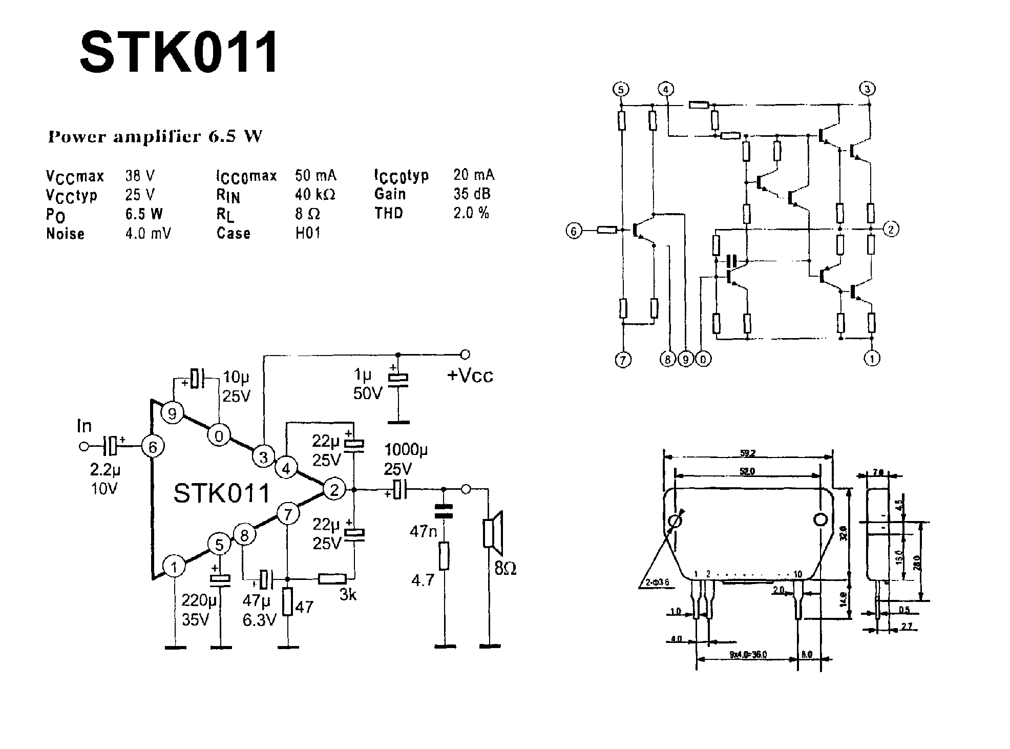 Stk470 010a схема усилителя