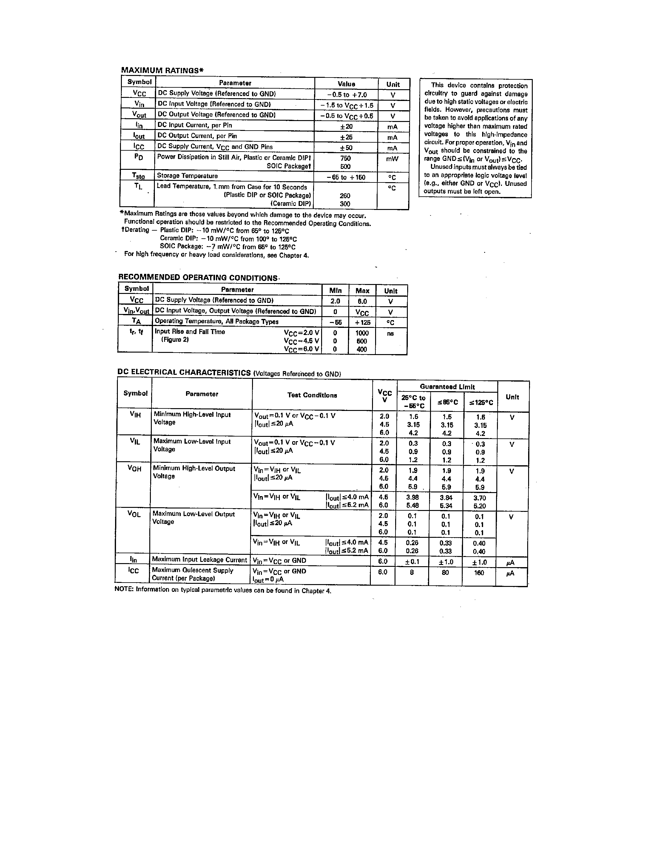 Даташит MC54HC138 - 1-of-8 Decoder / Demultiplexer High-Performance Silicon-Gate CMOS страница 2