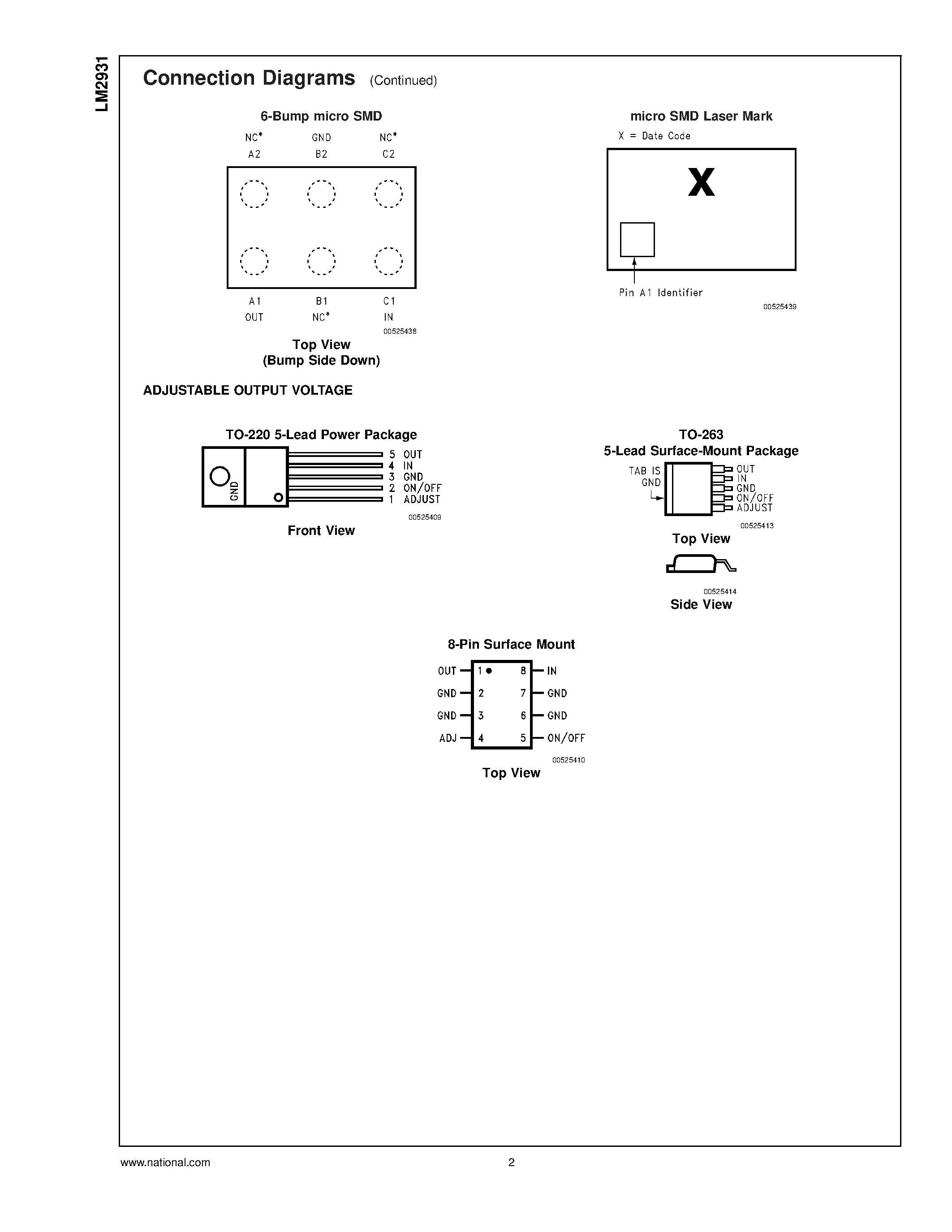 Datasheet LM2931 - Series Low Dropout Regulators page 2