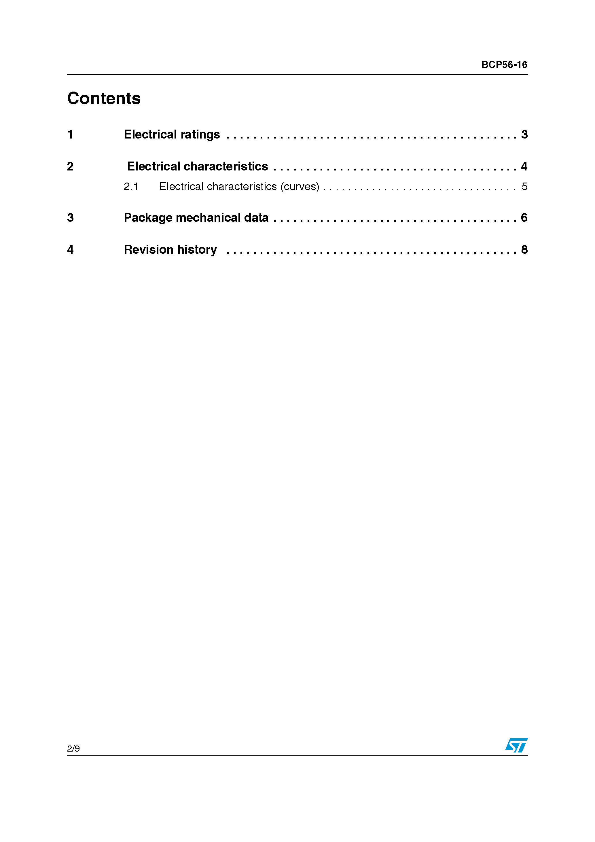 Datasheet BCP56-16 - Low power NPN Transistor page 2