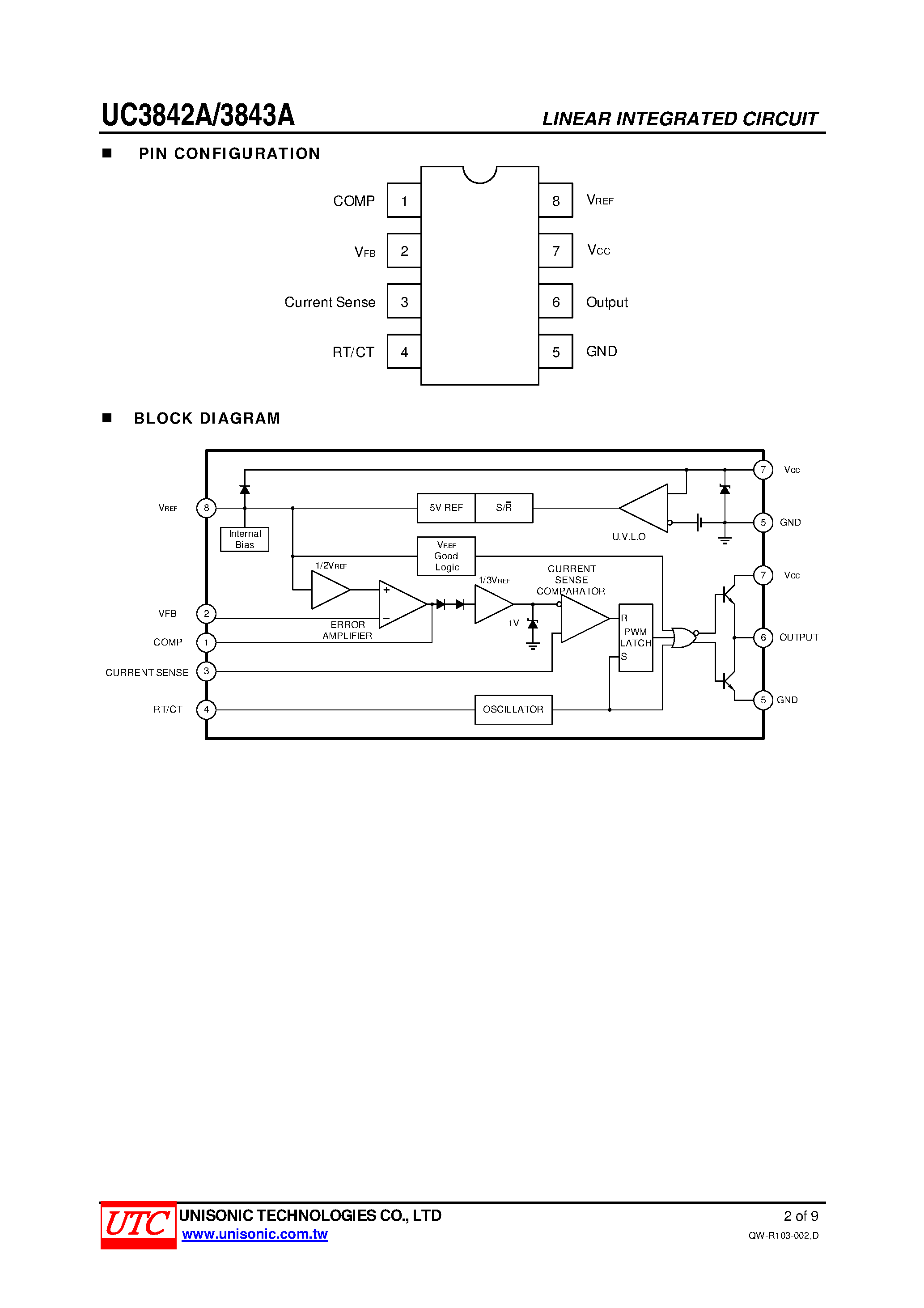 Uc3842 datasheet схема включения