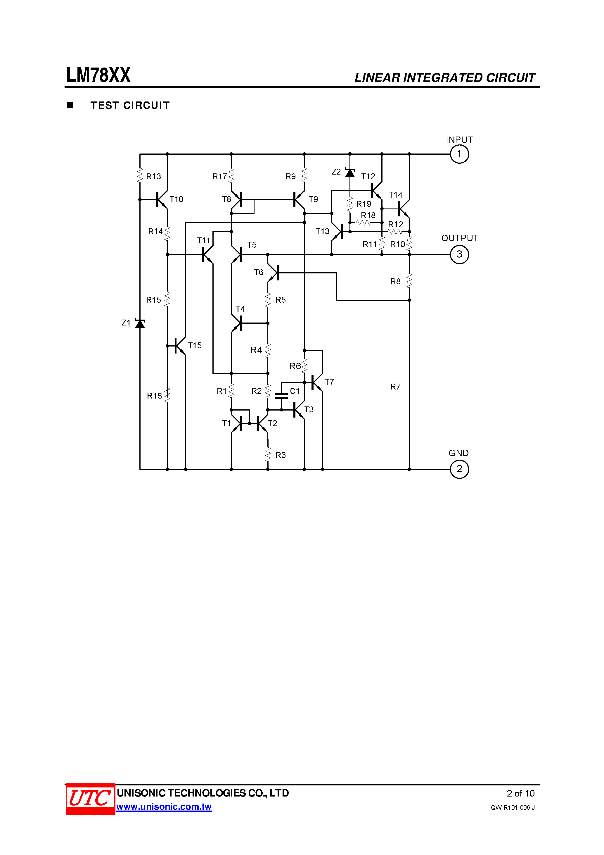 Даташит LM78XX - 3-TERMINAL 1A POSITIVE VOLTAGE REGULATOR страница 2