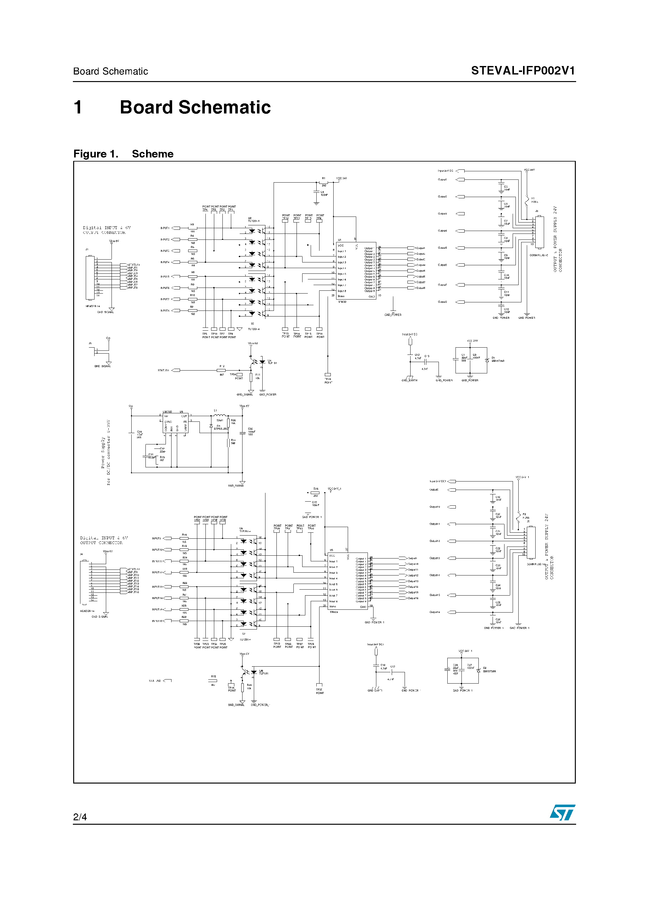 Даташит STEVAL-IFP002V1 - High Side Driver - 8 Channel based on VN808 страница 2