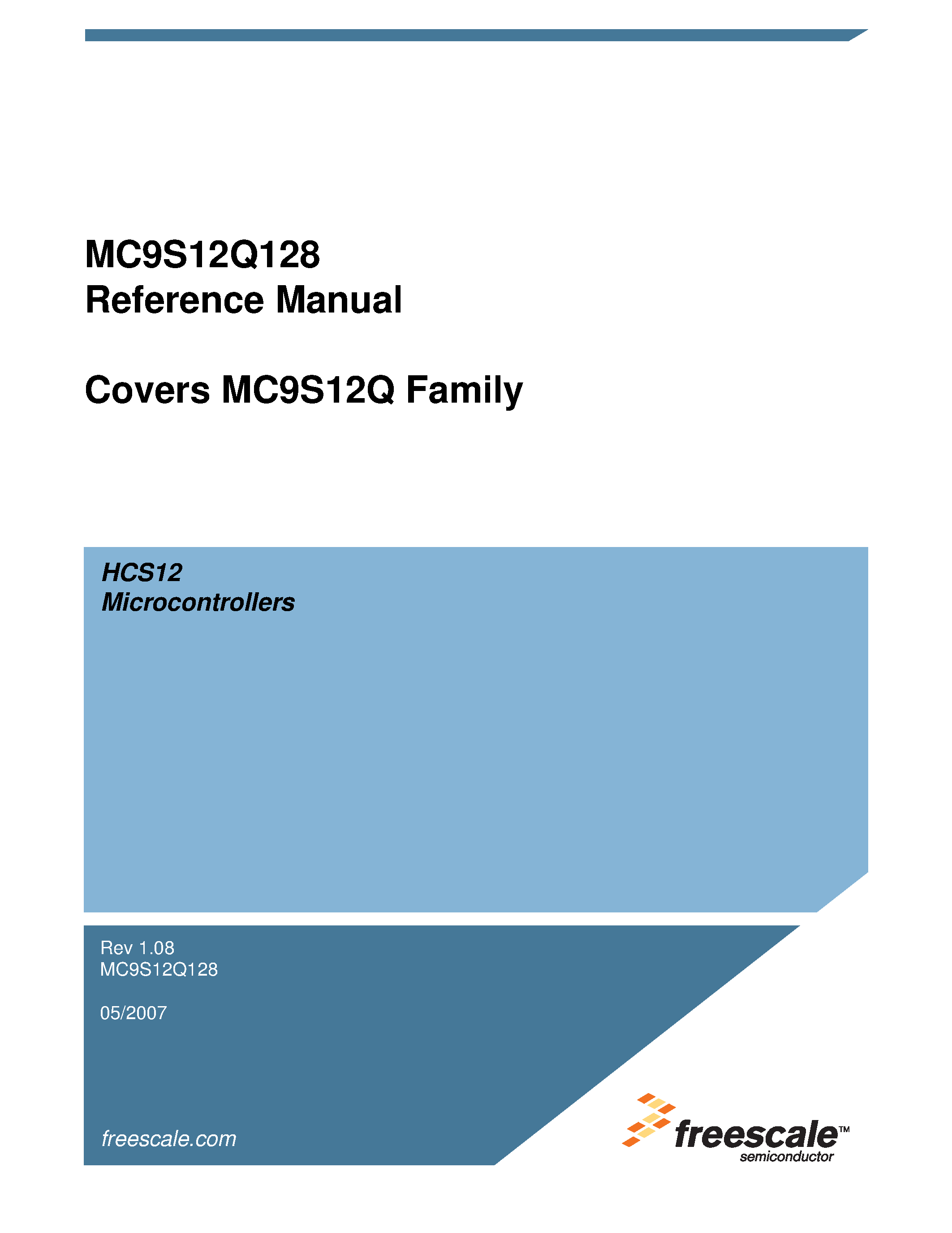 Datasheet MC9S12Q128 - Microcontrollers page 1