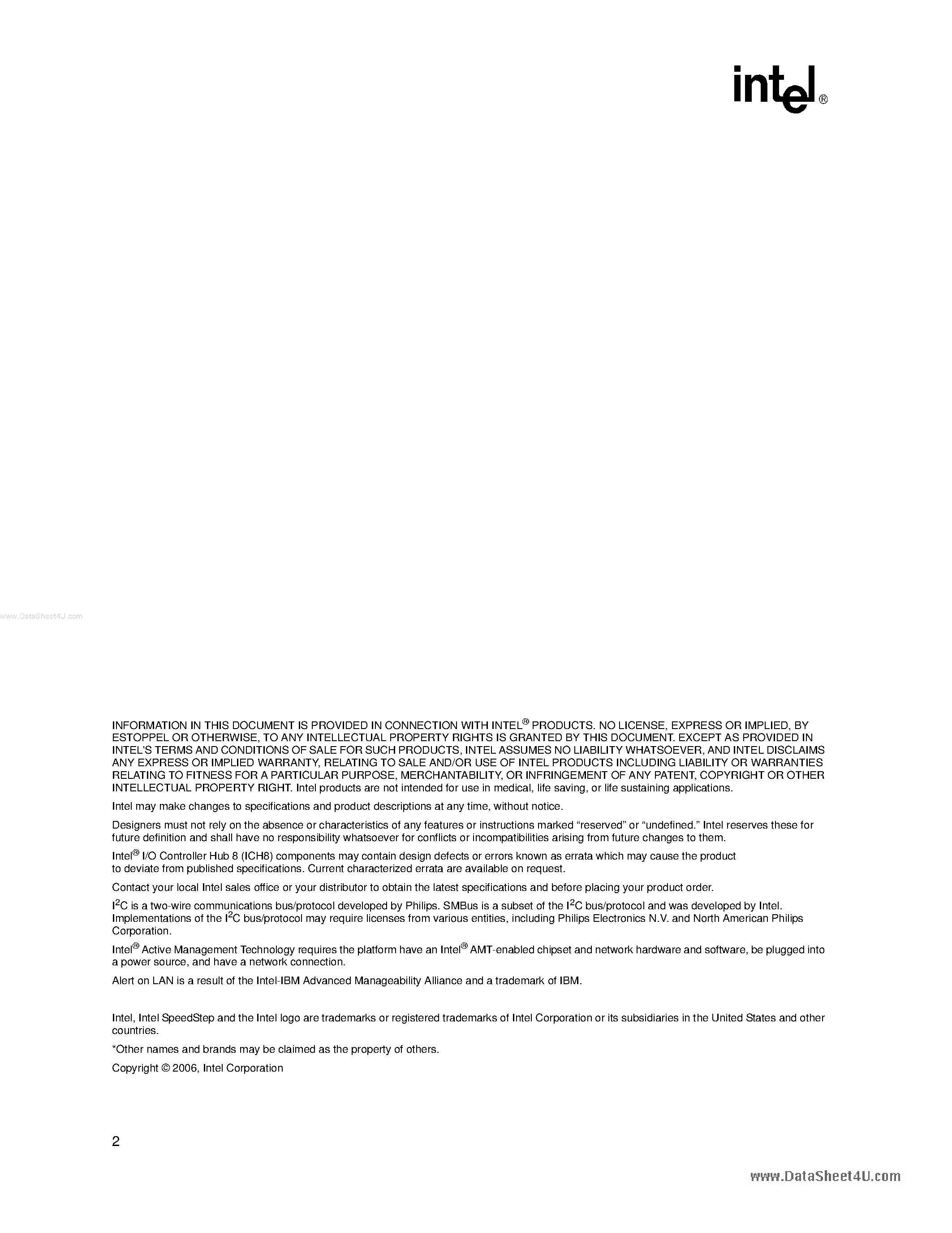 Datasheet NH82801HB - I/O Controller Hub 8 page 2