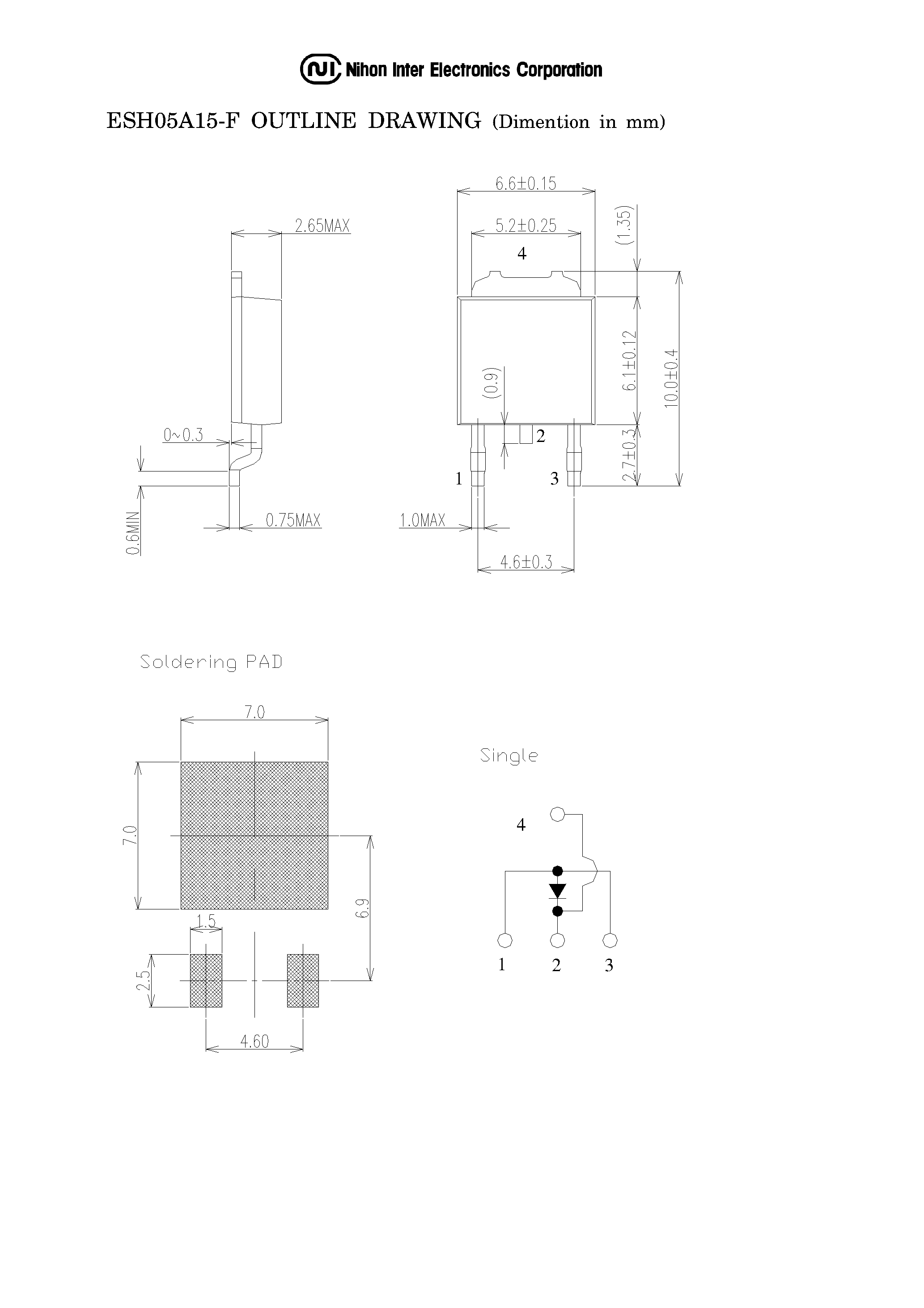 Даташит ESH05A15-F - Schottky Barrier Diode страница 2