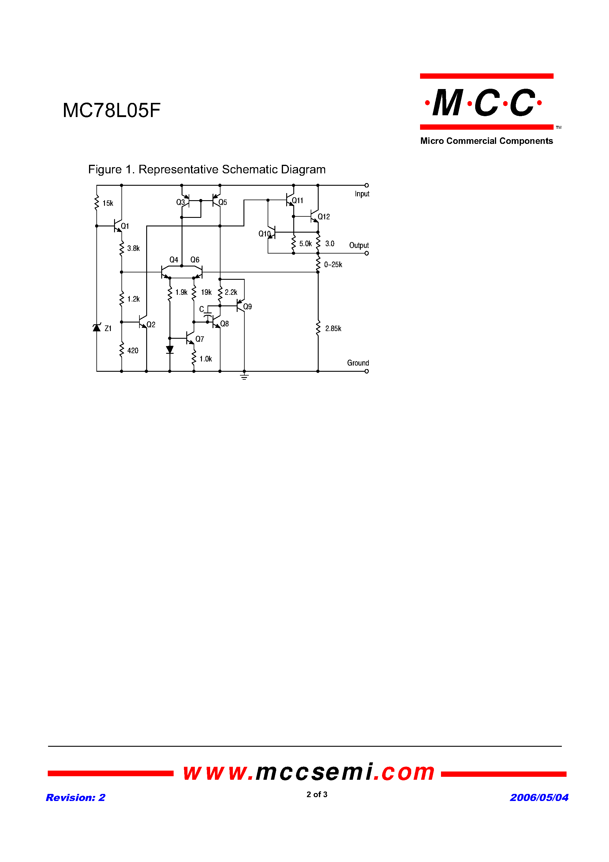 Даташит MC78L05F - Three-Terminal Low Current Positive Voltage Regulator страница 2