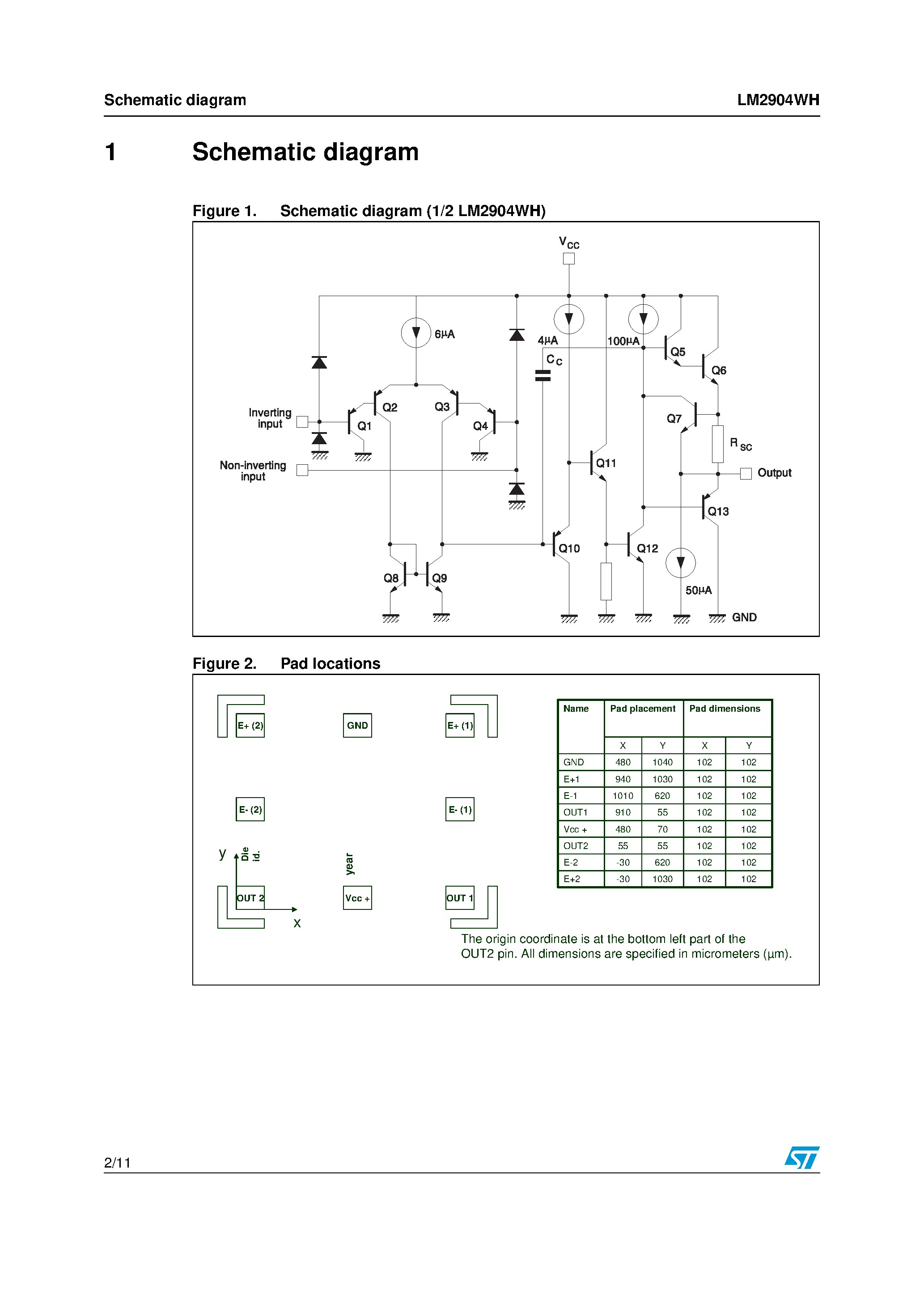 Datasheet LM2904WH - Low power dual operational amplifier page 2