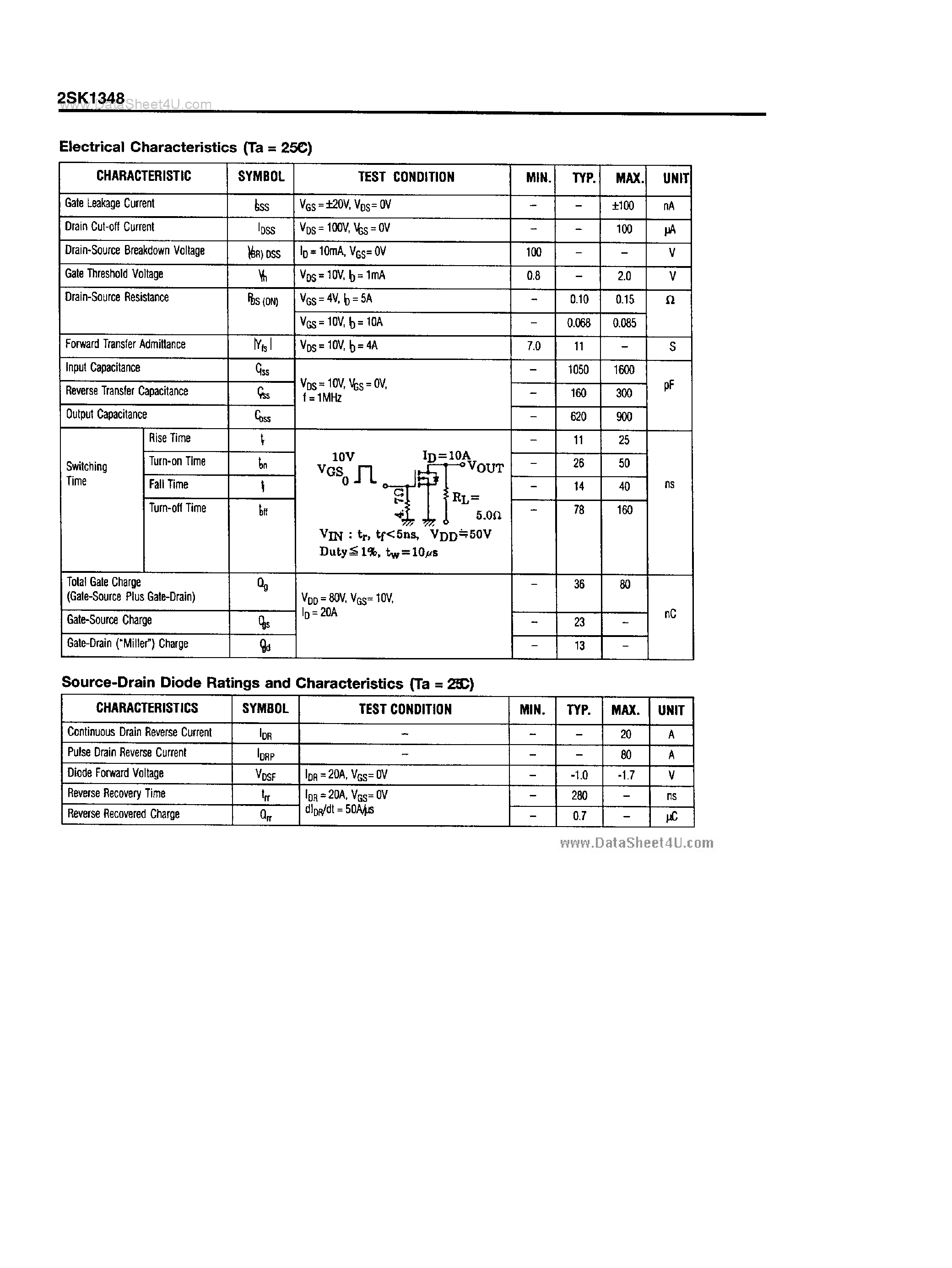 Datasheet 2SK1348 - Field Effect Transistor page 2