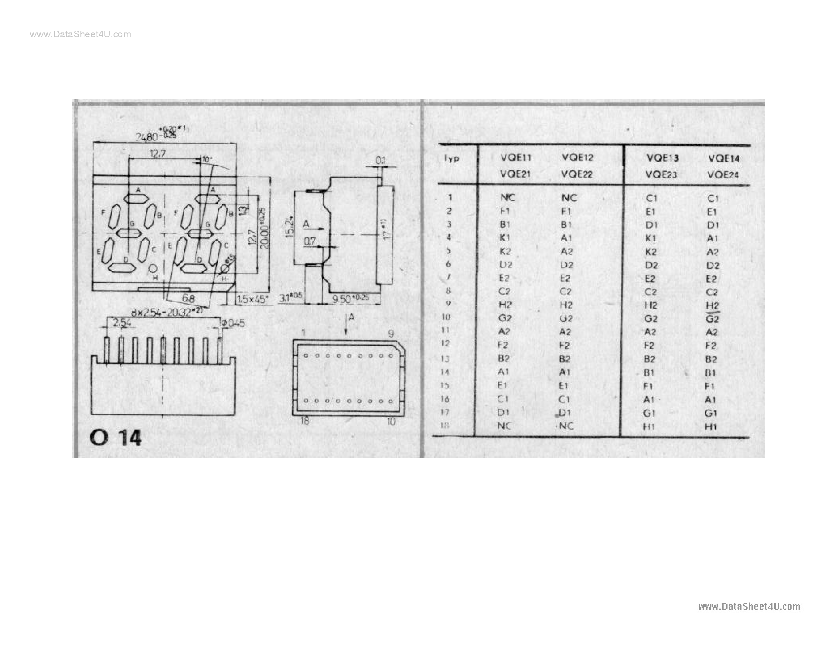 Datasheet VQE11 page 1 Datasheet VQE11 - (VQExx) LCD Module page 1