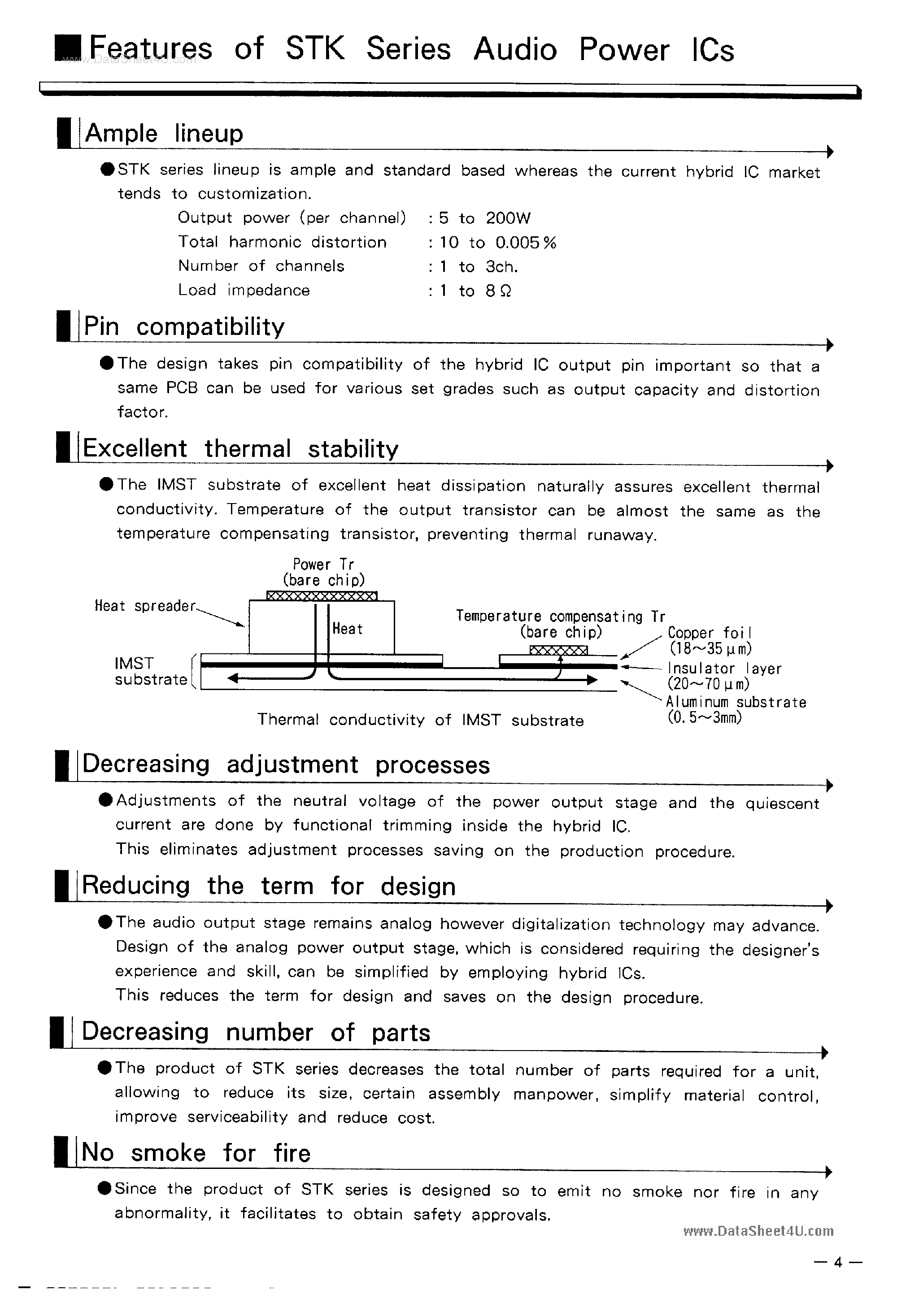 Datasheet STK4234MK2 - Hybrid IC page 2