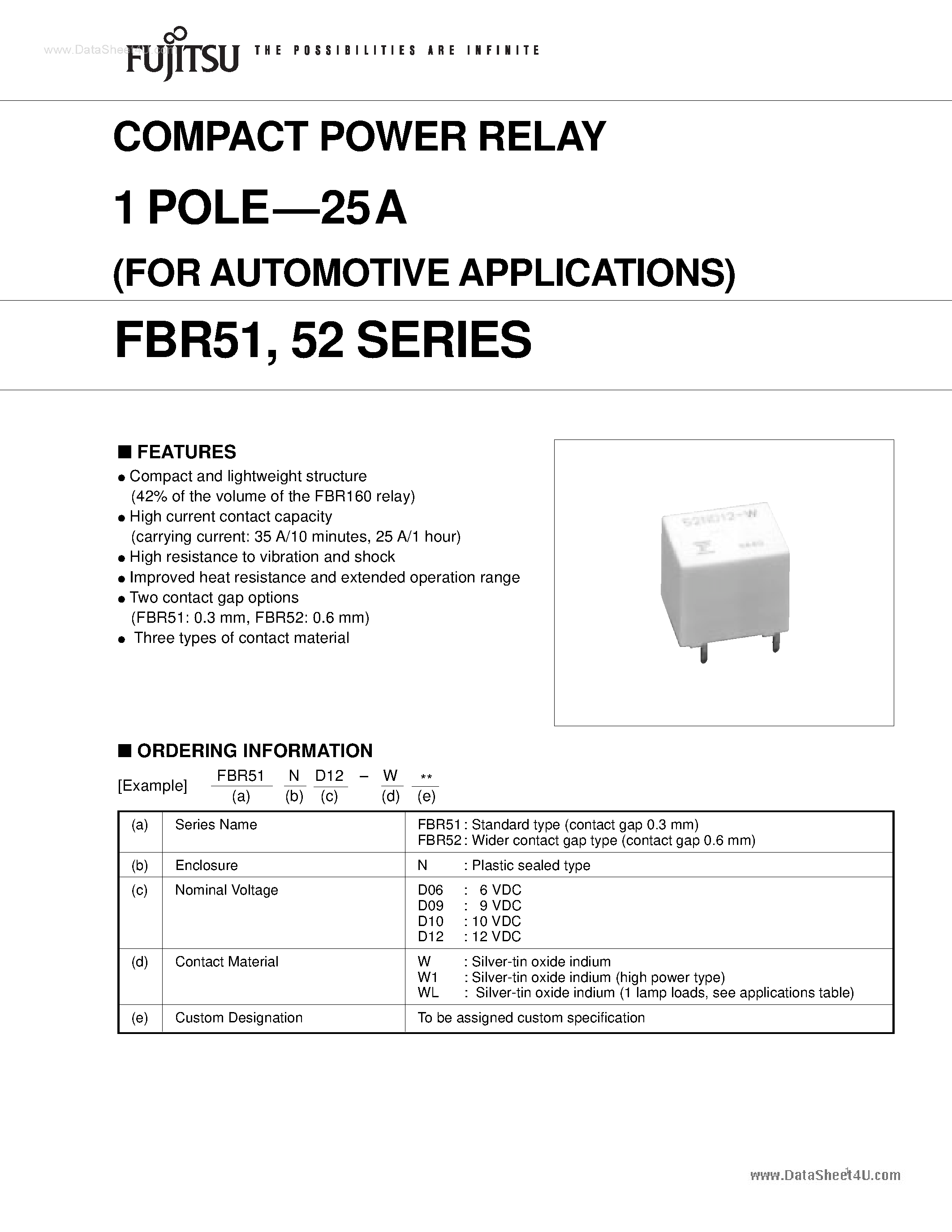 Даташит на микросхему 51ND12 страница 1 Даташит 51ND12 - Search -----> FBR51ND12 страница 1