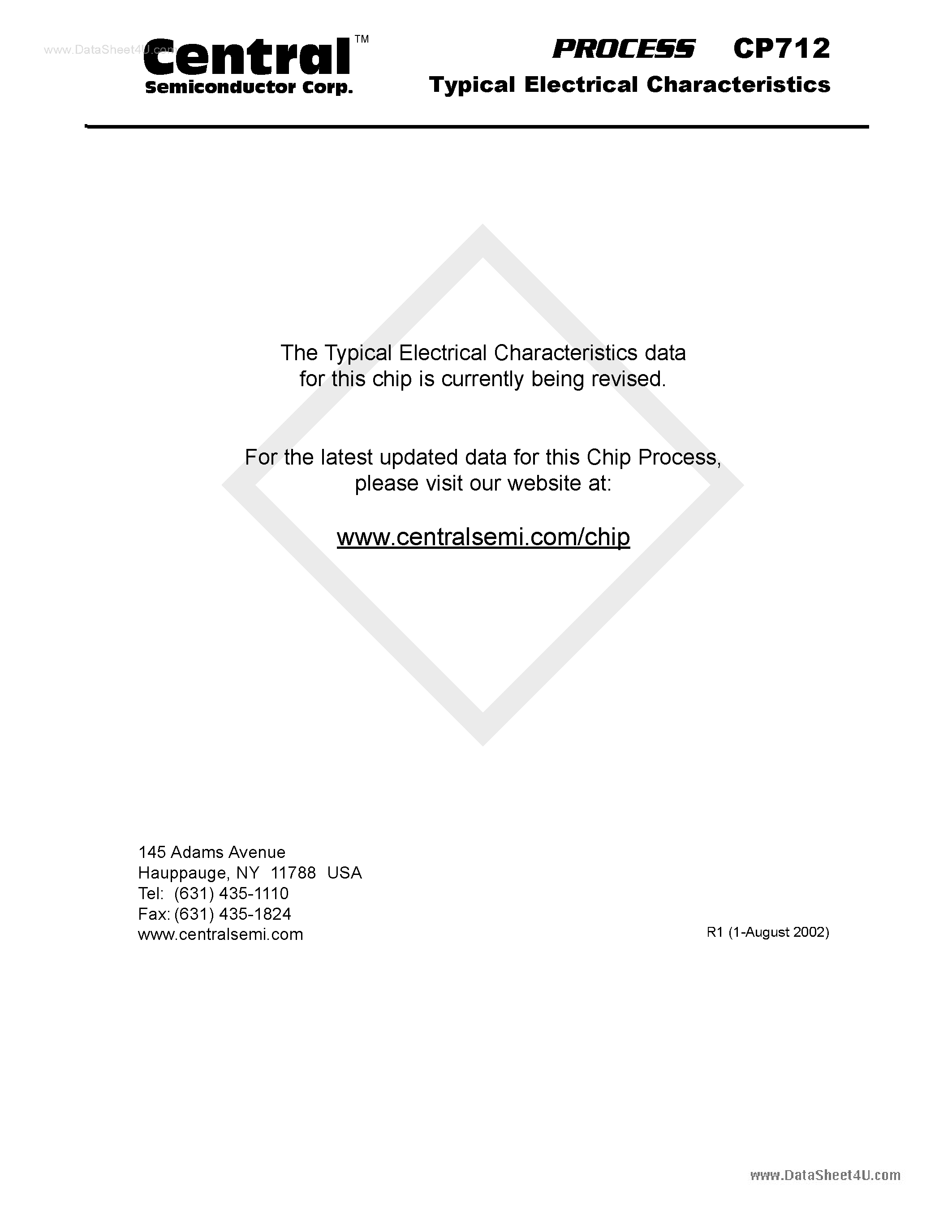 Datasheet CP712 - Power Transistor PNP - Amp/Switch Transistor Chip page 2