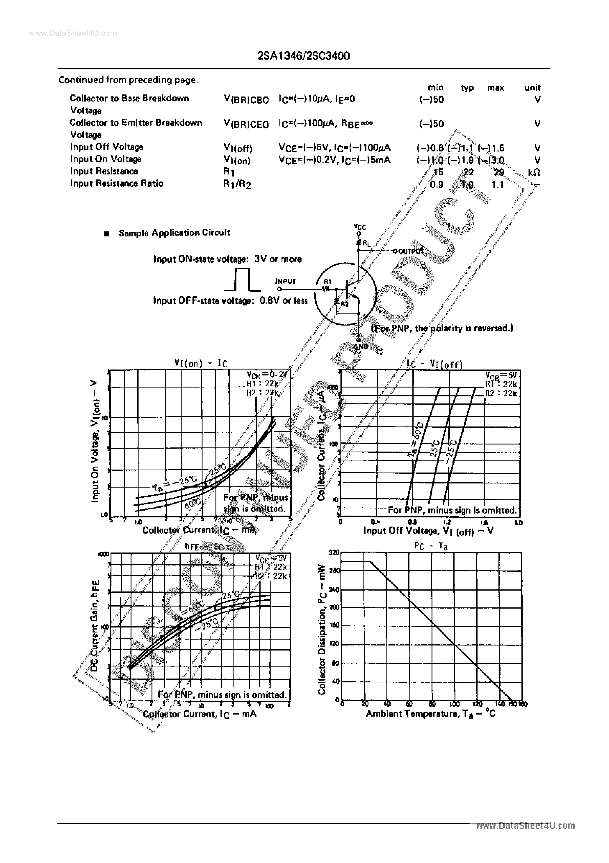 Datasheet C3400 - Search -----> 2SC3400 page 2