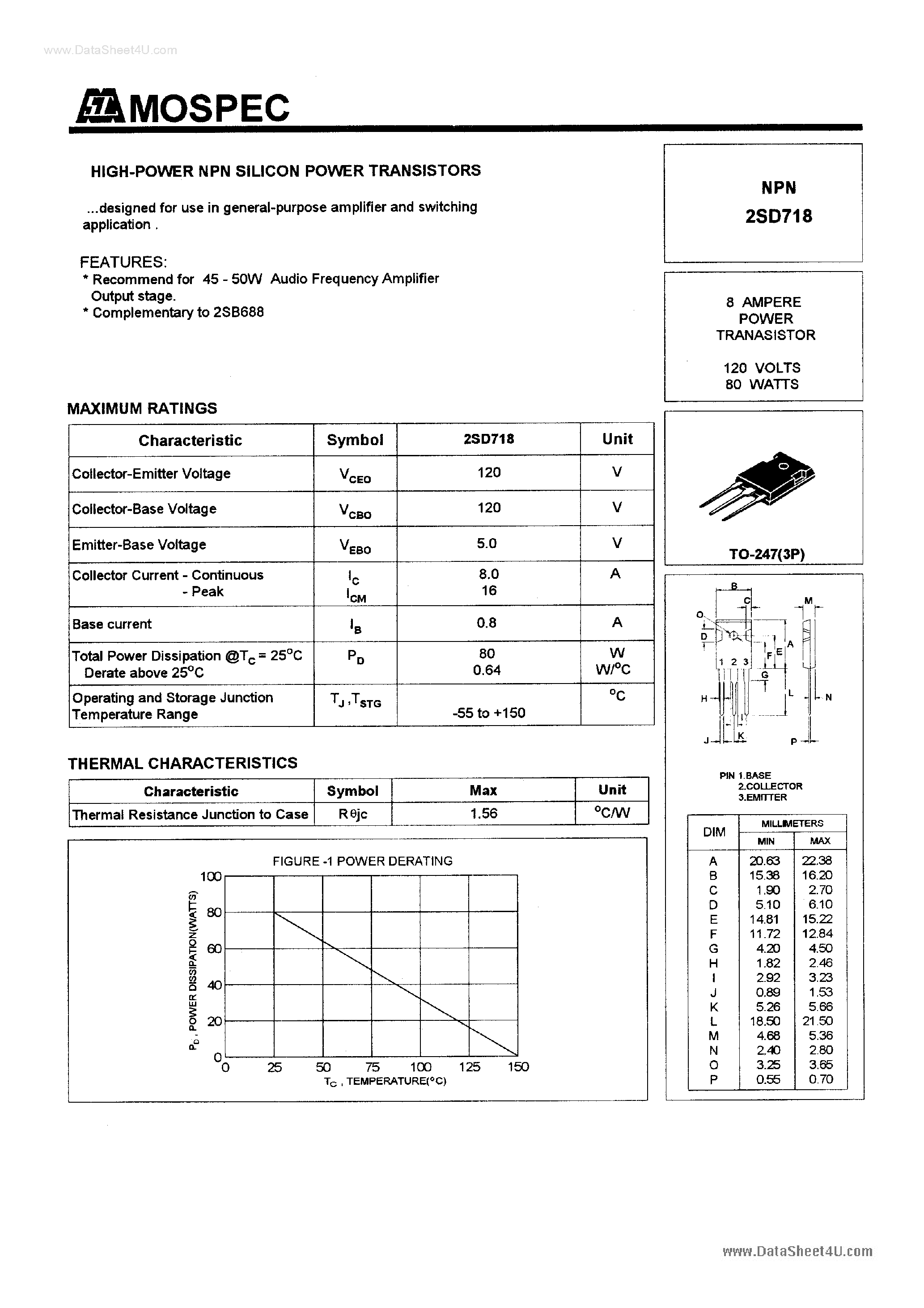 Datasheet pdf. Транзистор 2sc2625 (to-247(3p)). Даташит транзистора 2sc2625. Транзистор 2sd718 даташит. B688 транзистор Datasheet.