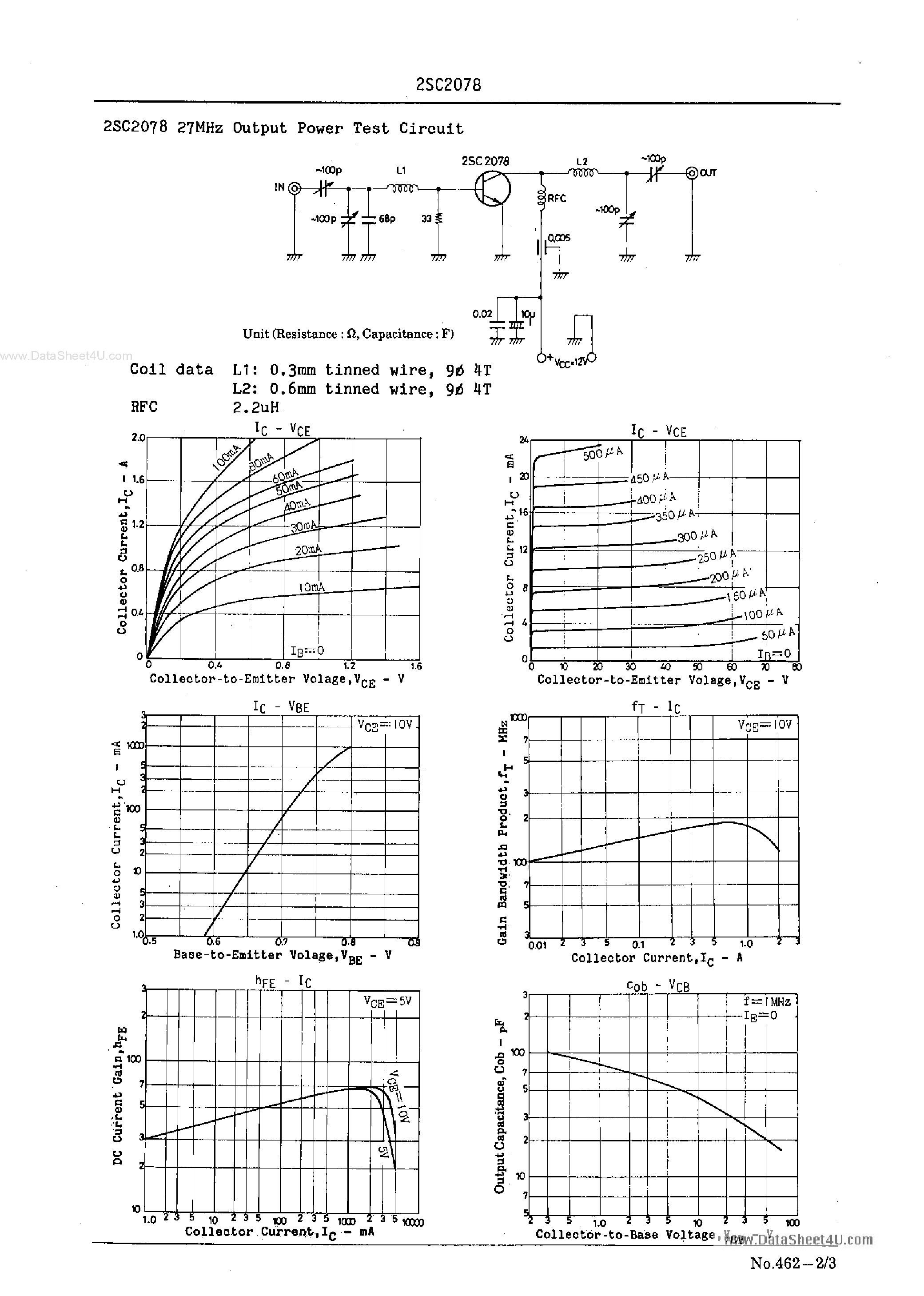 Datasheet C2078 - Search -----> 2SC2078 page 2