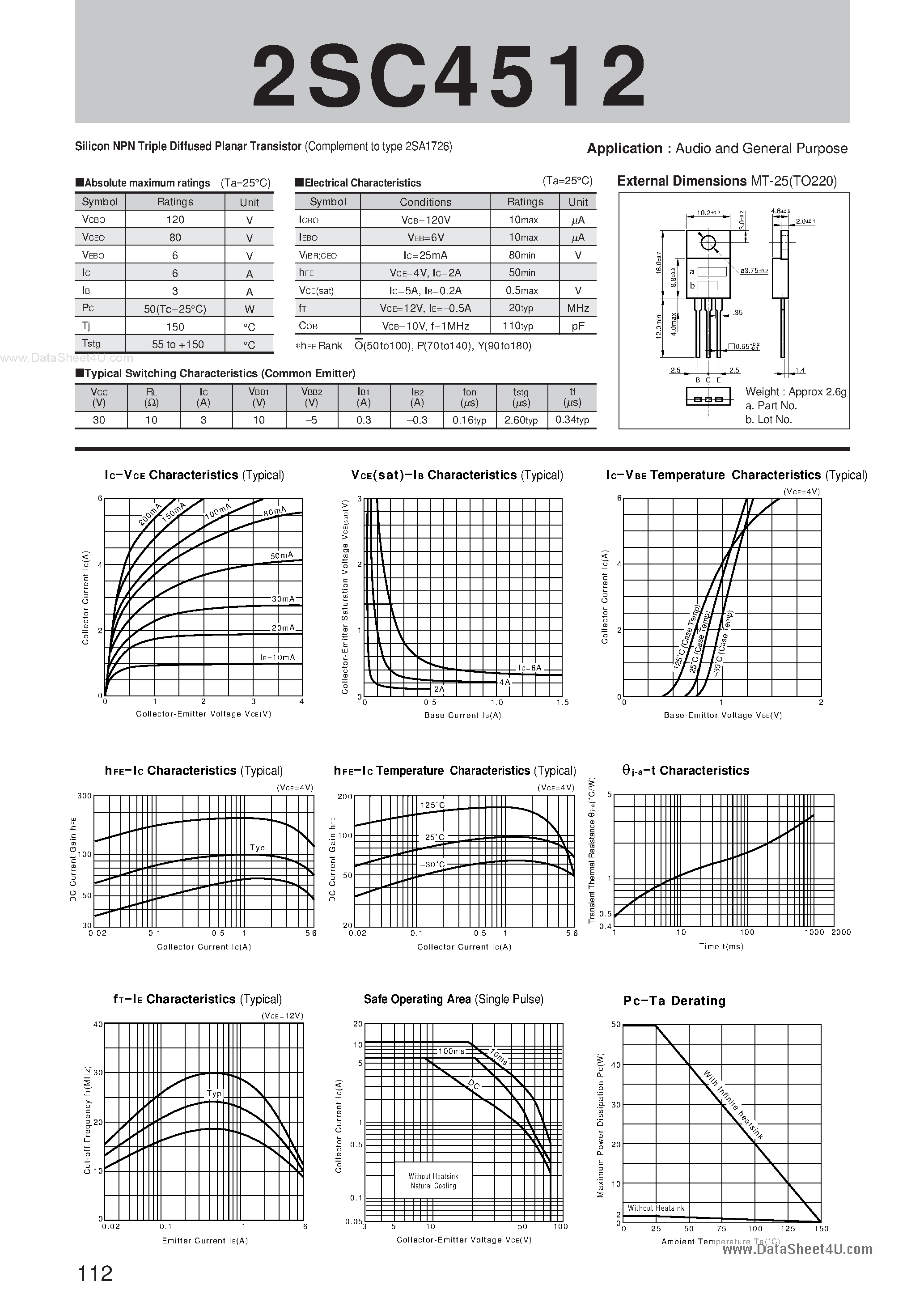 Datasheet C4512 page 1 Datasheet C4512 - Search -----> 2SC4512 page 1