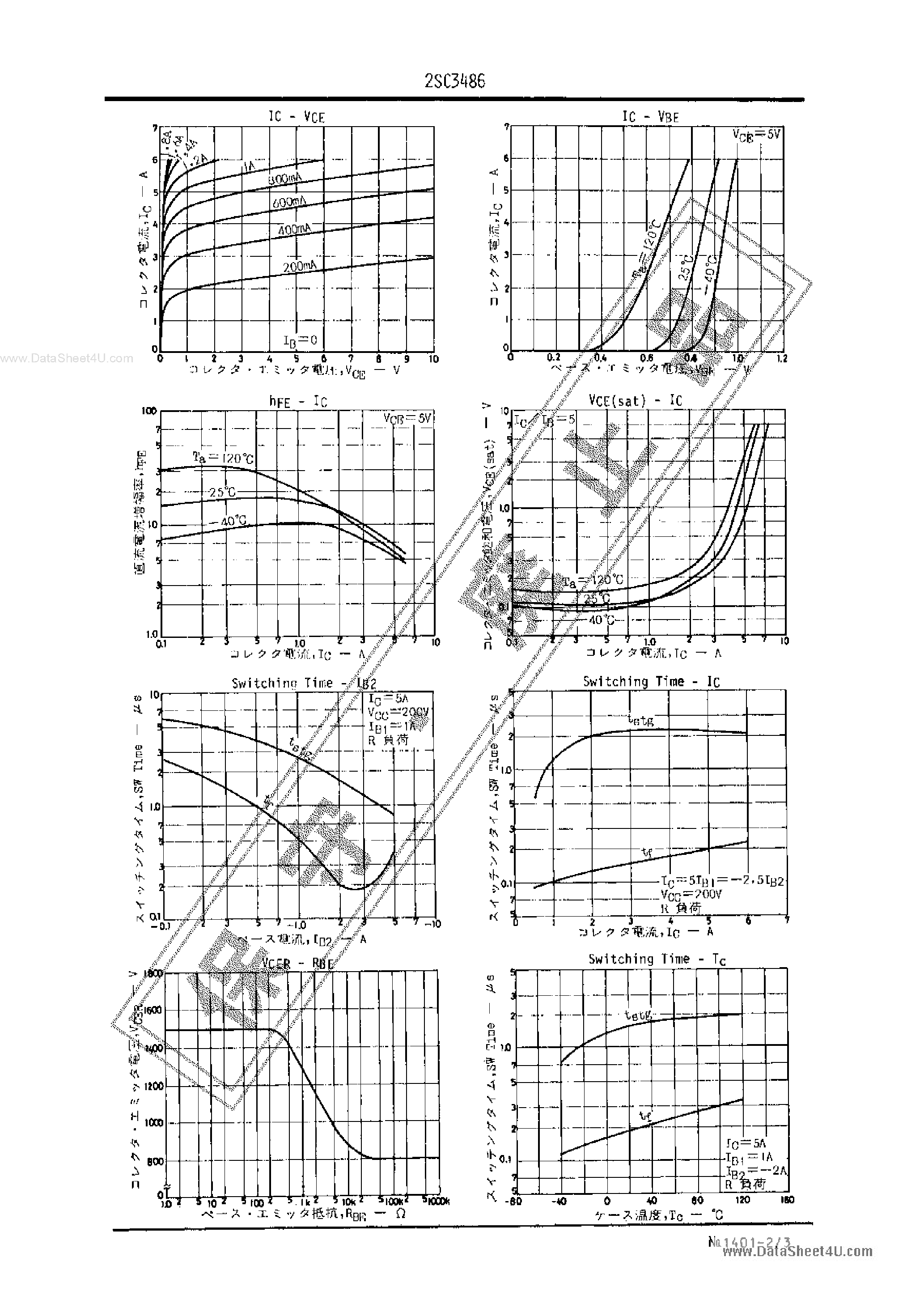 Datasheet C3486 - Search -----> 2SC3486 page 2