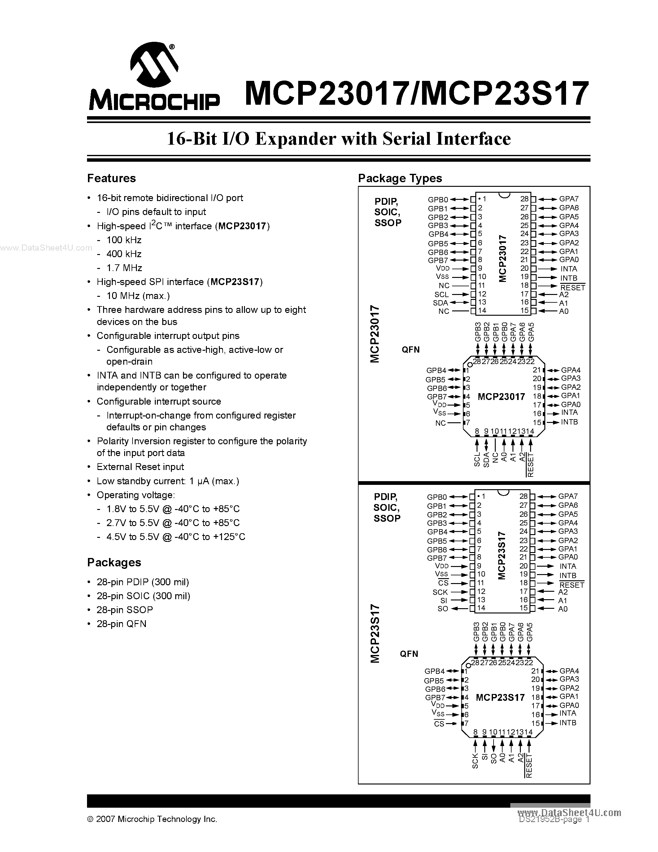 Mcp23017 e so схема