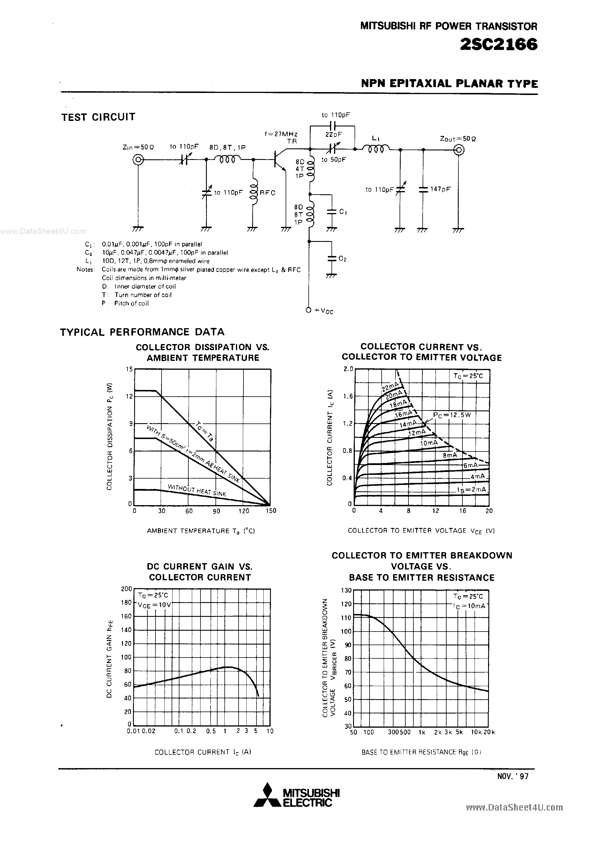 Datasheet C2166 - Search -----> 2SC2166 page 2