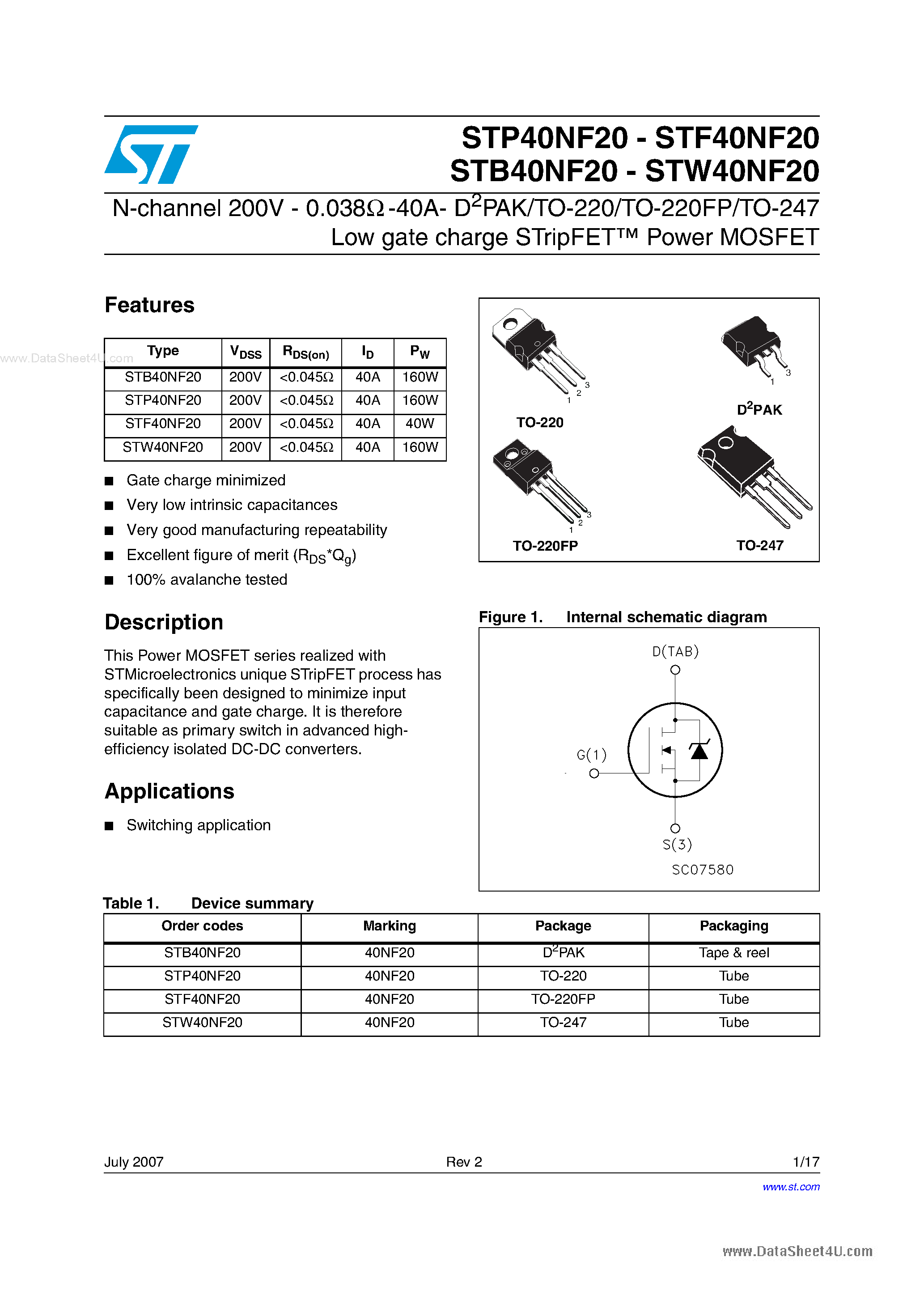 20 pdf. 40nf20 характеристики. Stb40nf10lt4 (d2pak). Даташит на транзистор p40nf. Kf4n20 даташит.