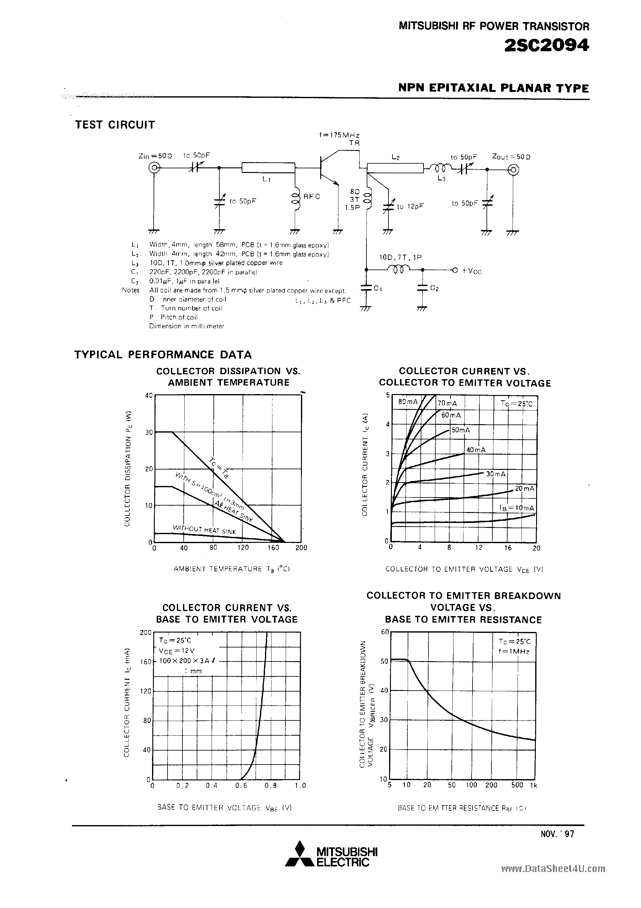 Datasheet C2094 - Search -----> 2SC2094 page 2