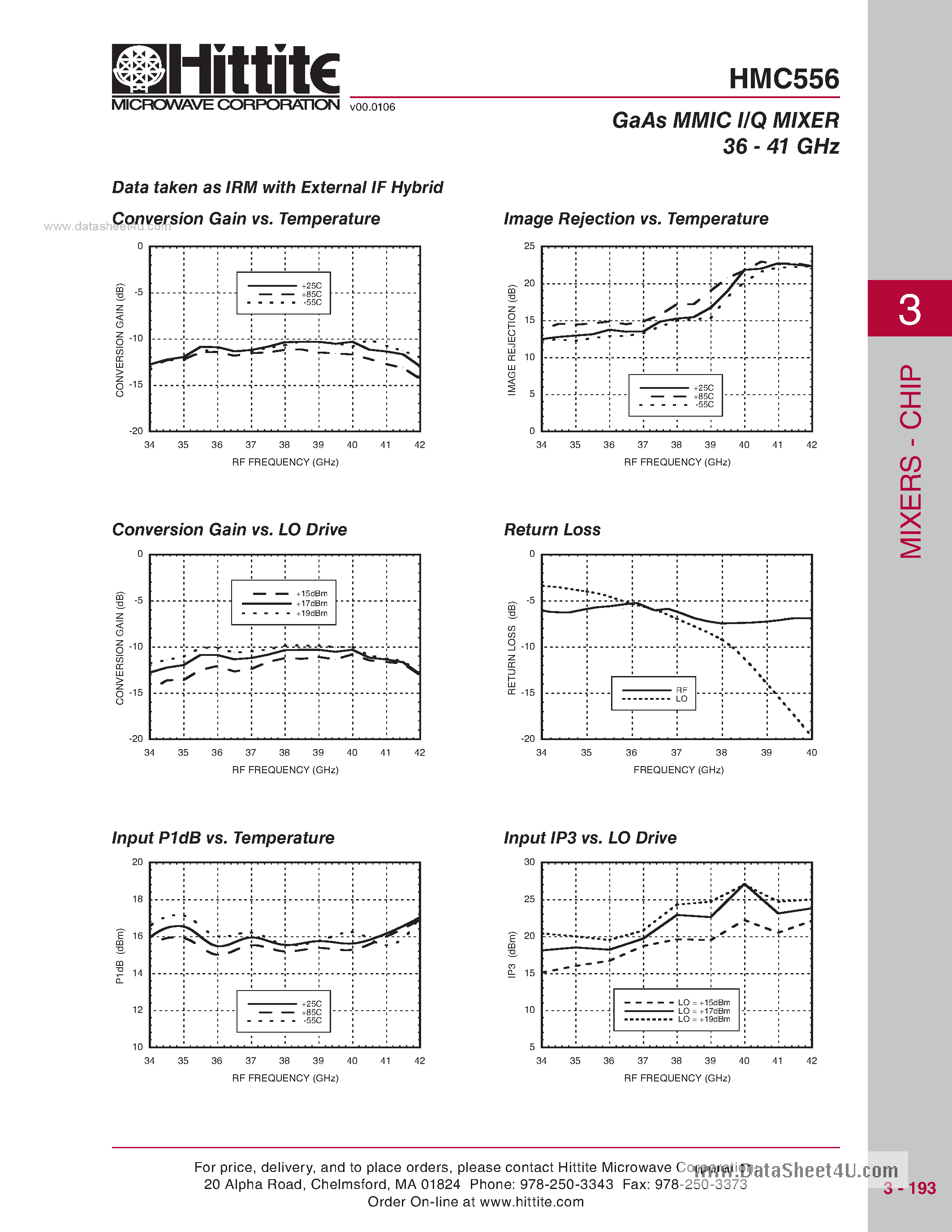 Datasheet HMC556 - GaAs MMIC I/Q MIXER 36 - 41 GHz page 2